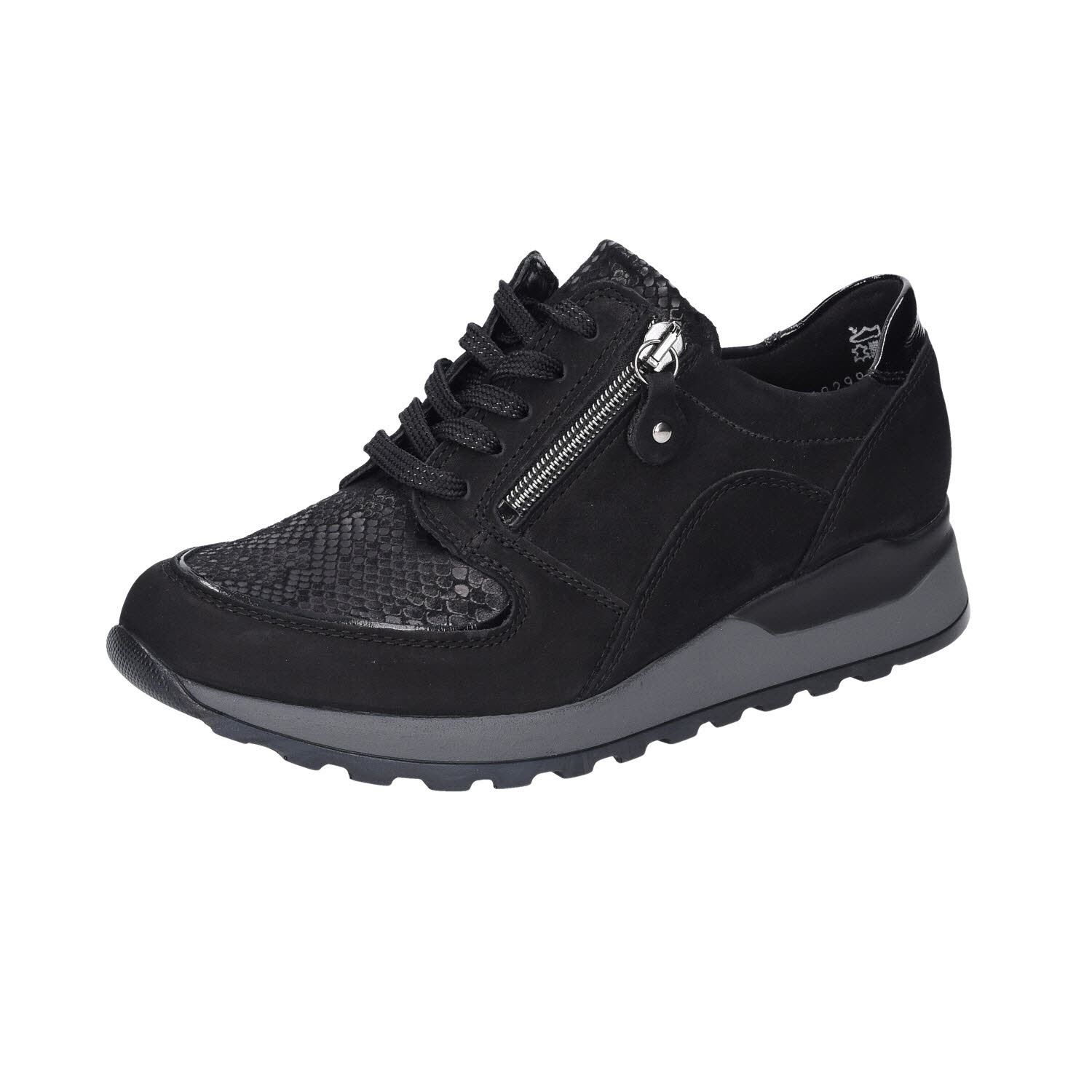 Waldläufer Hiroko Soft Denver Taipei Krokusstretch schwarz Weite H