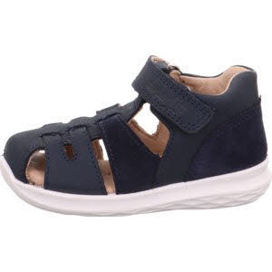 Superfit Sandale Leder \\ BUMBLEBEE blau WMS-Mittel