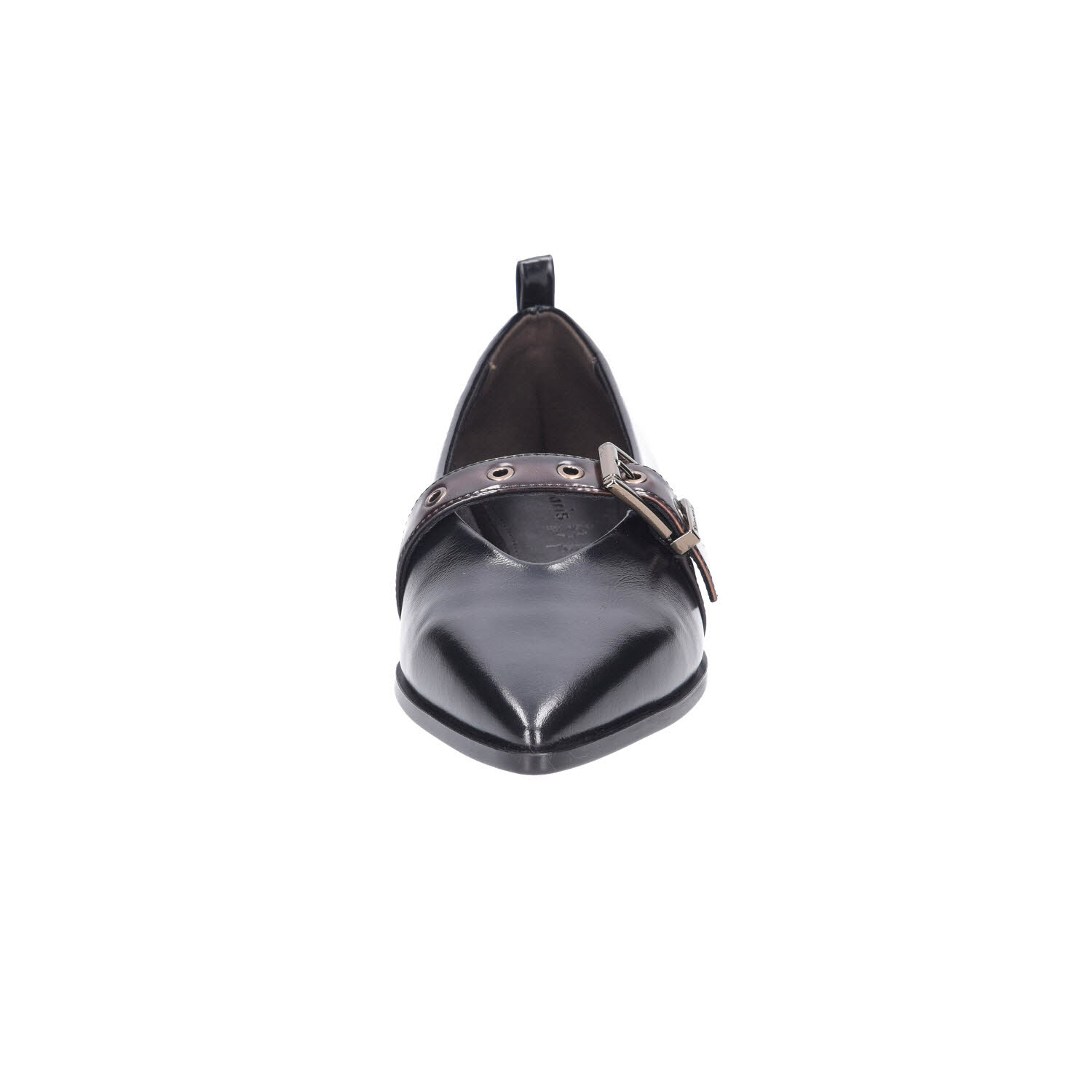 Tamaris Ballerina Black Leather schwarz