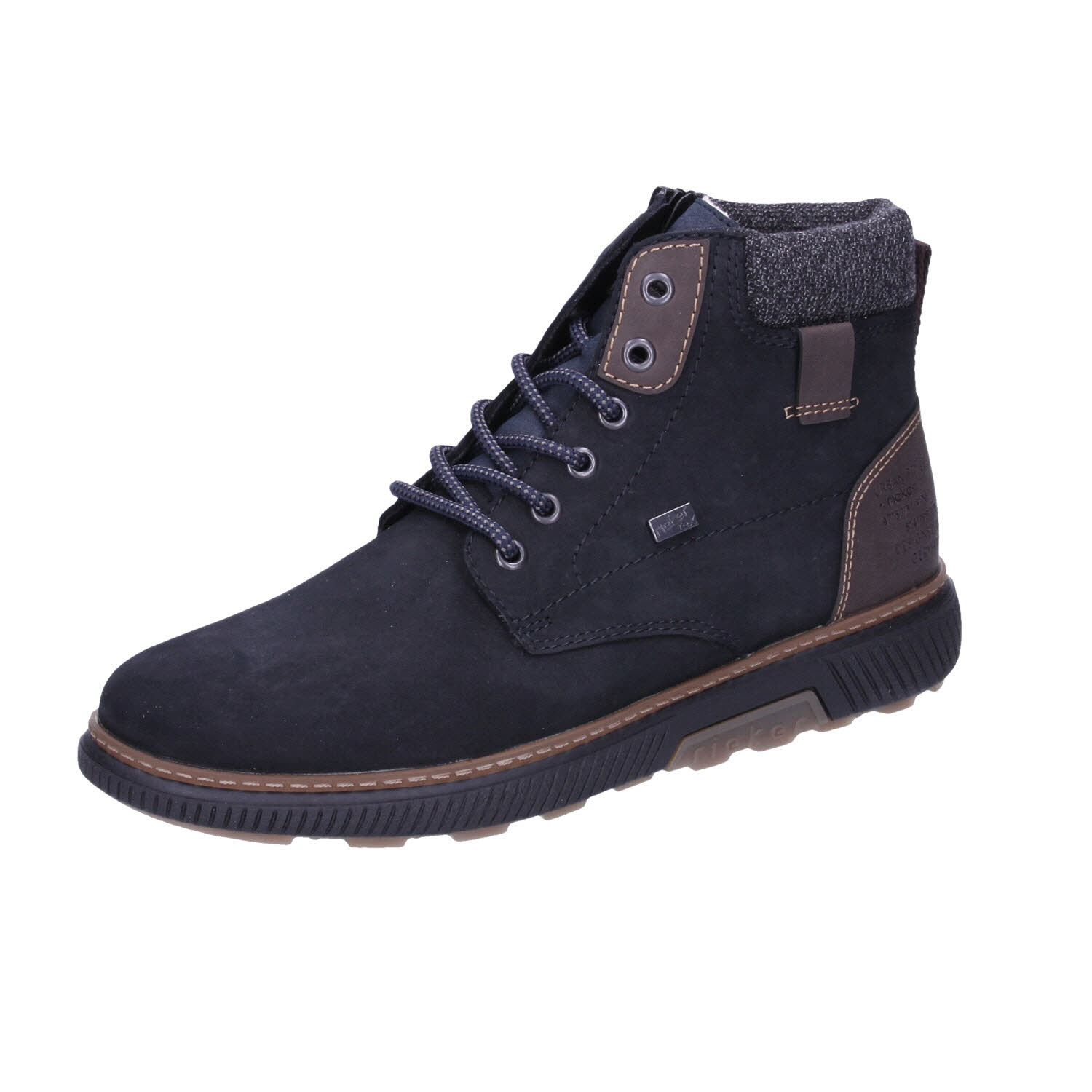 Rieker Boot Lammwolle Tex blau Weite H