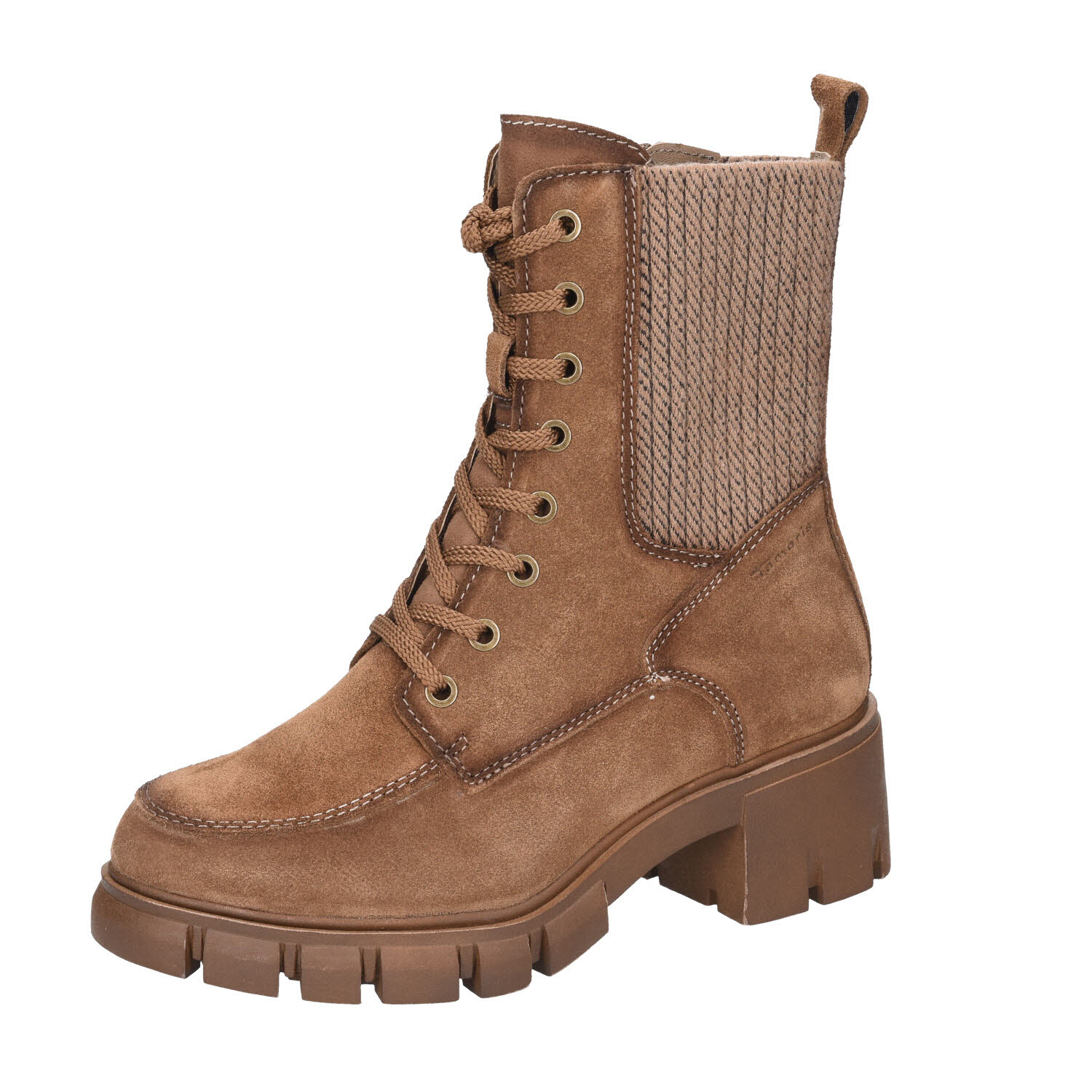 Tamaris Boots Camel Suede braun