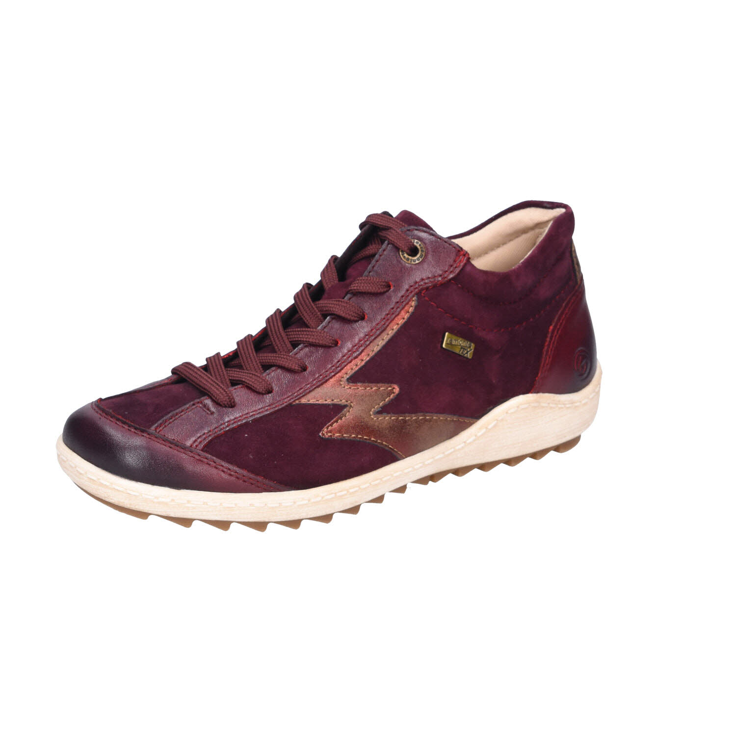 Remonte Leder Sneaker Tex Ceresa Purple rot Weite G