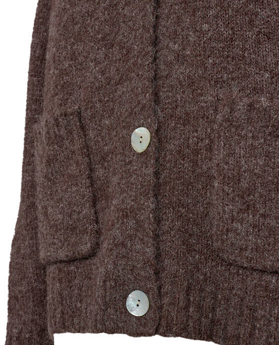 FREE/QUENT Lulu Cardigan Coffee Bean braun Bild 3