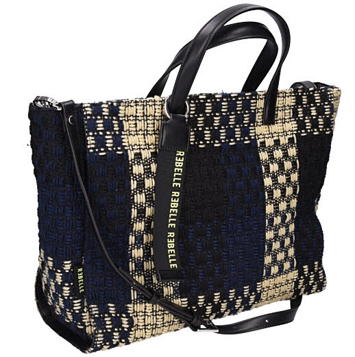 REBELLE Ashanti Shopper S Checked Wire Butter beige