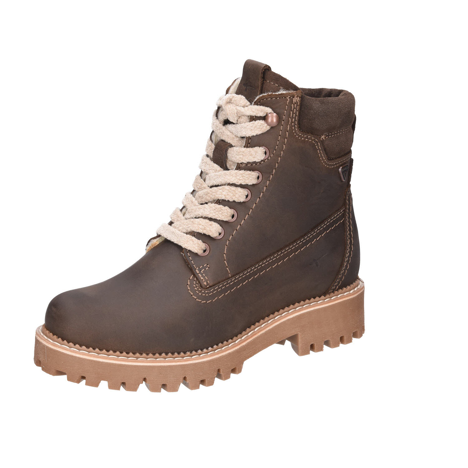 Tamaris Boots Mocca Leder Primaloft braun