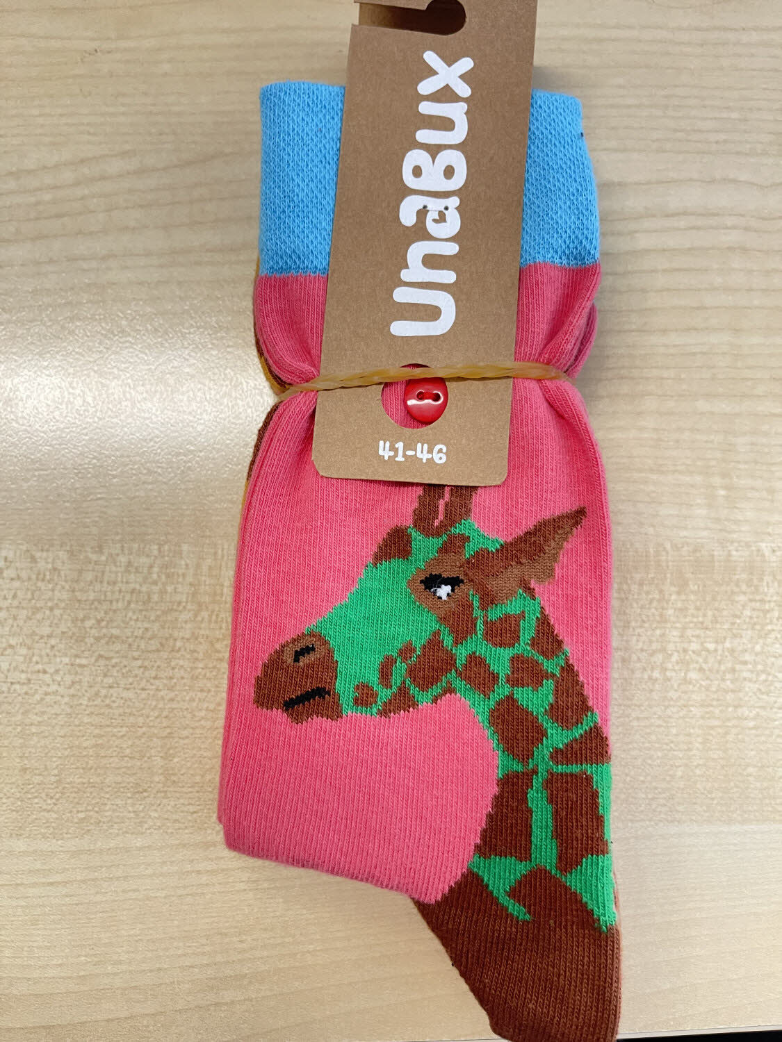 UnaBux Socken Giraffe mehrfarbig