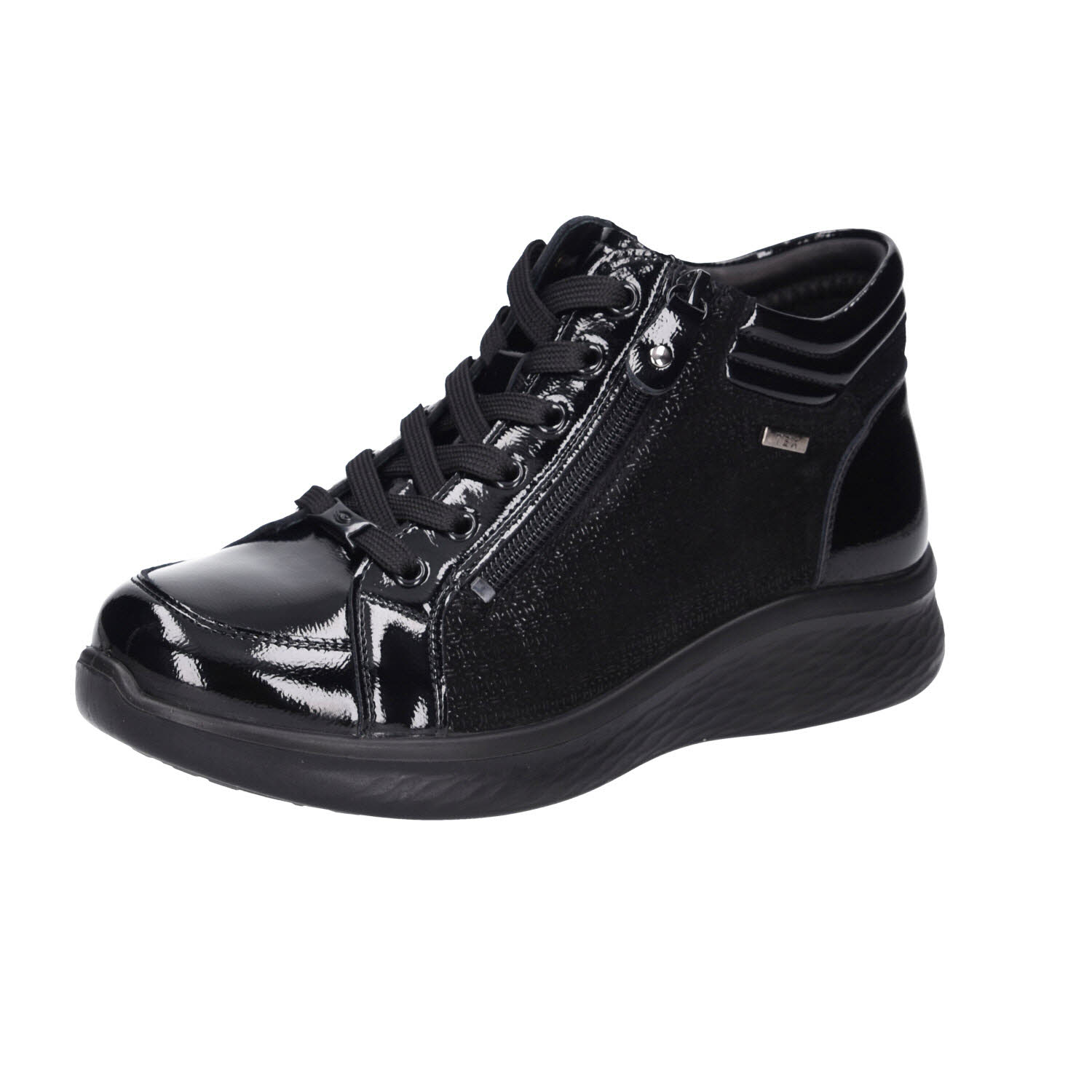G-Comfort High Sneaker Lackleder schwarz