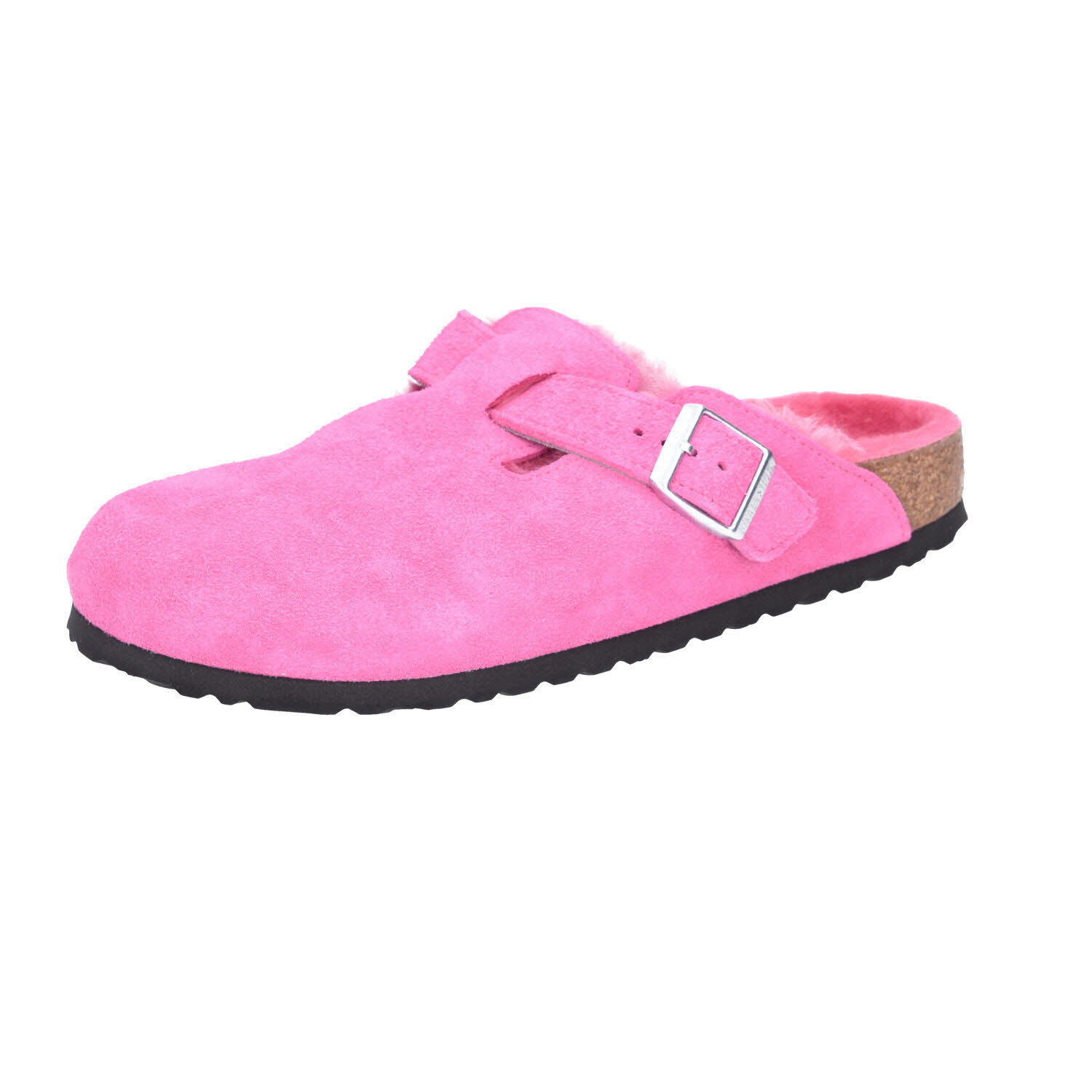 Birkenstock Boston Shearling LEVE Fuchsia Tulip LAF rot Birkenst schmal