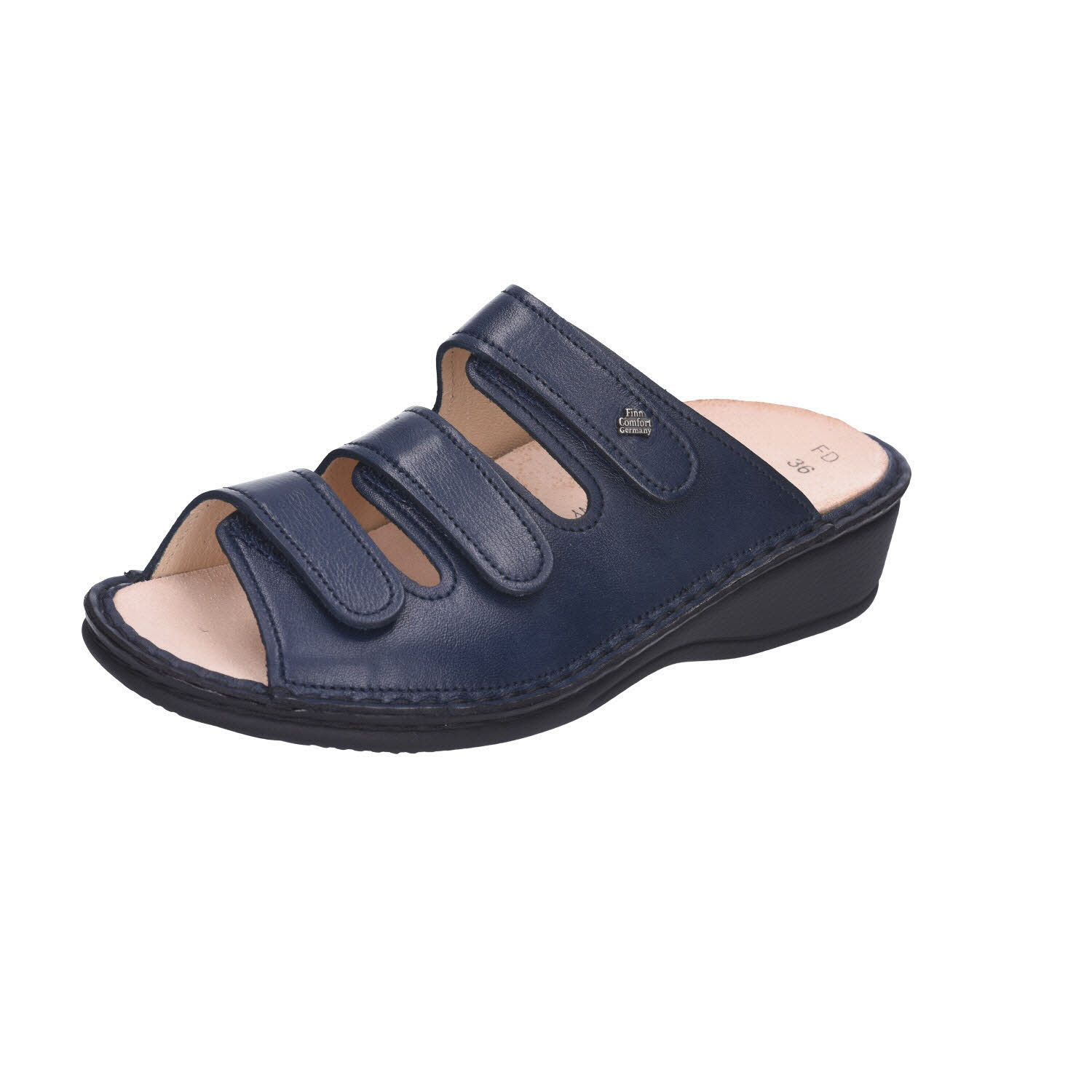 FinnComfort Pisa Pantolette Nappa blau