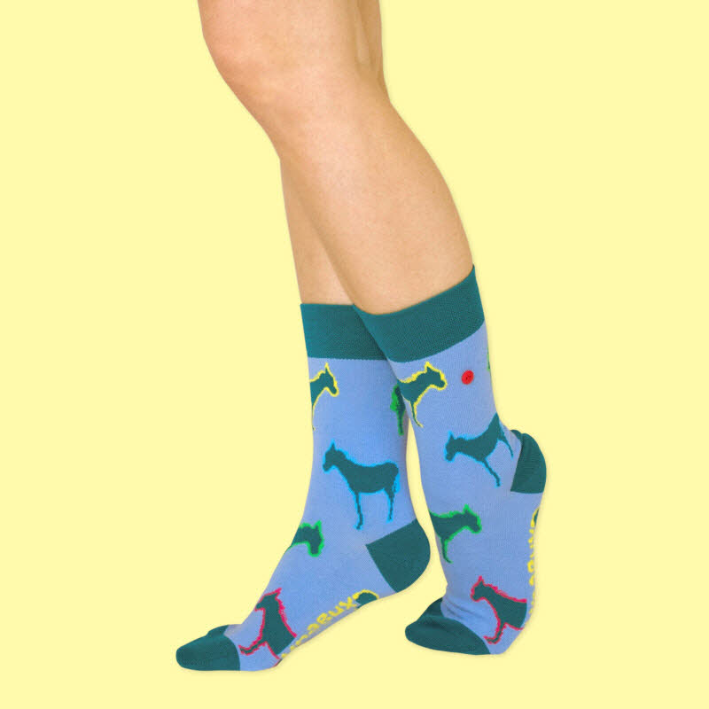 UnaBux Socken Coloured Donkey blau