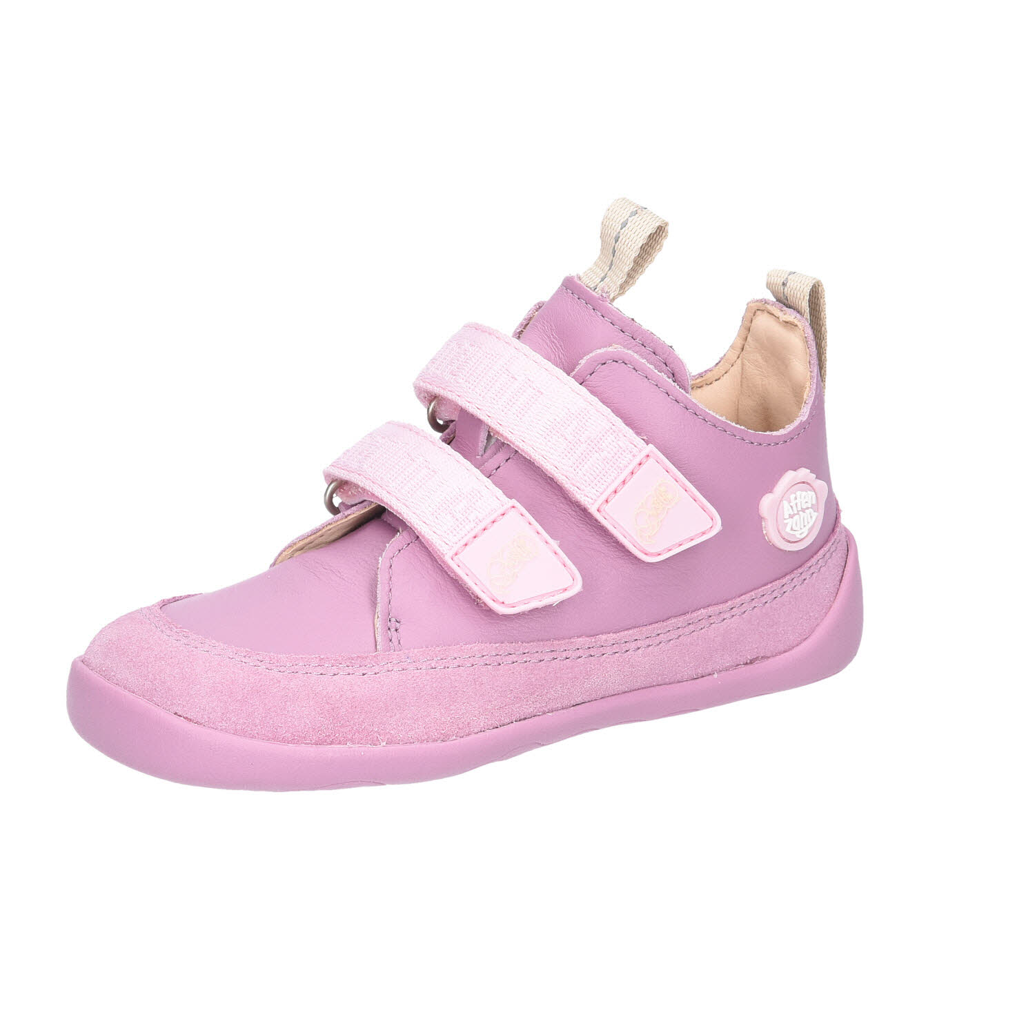 Affenzahn Halbschuh Leder Buddy Otter Lilac rot