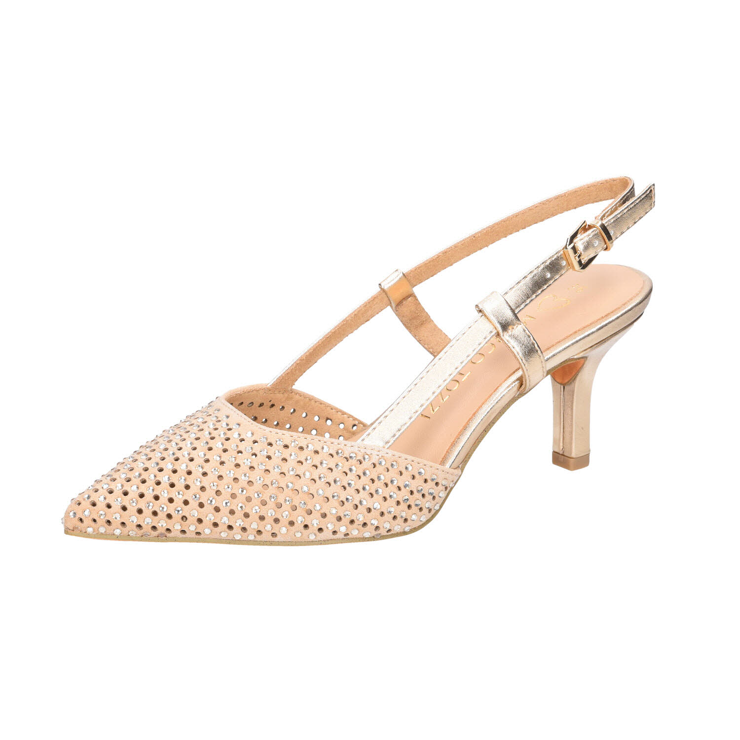 Marco Tozzi Sling Pumps Gold Mesh Gold