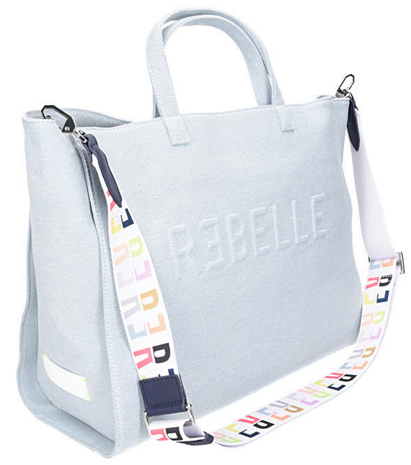 REBELLE Ashanti Shopping S - Denim light blue blau