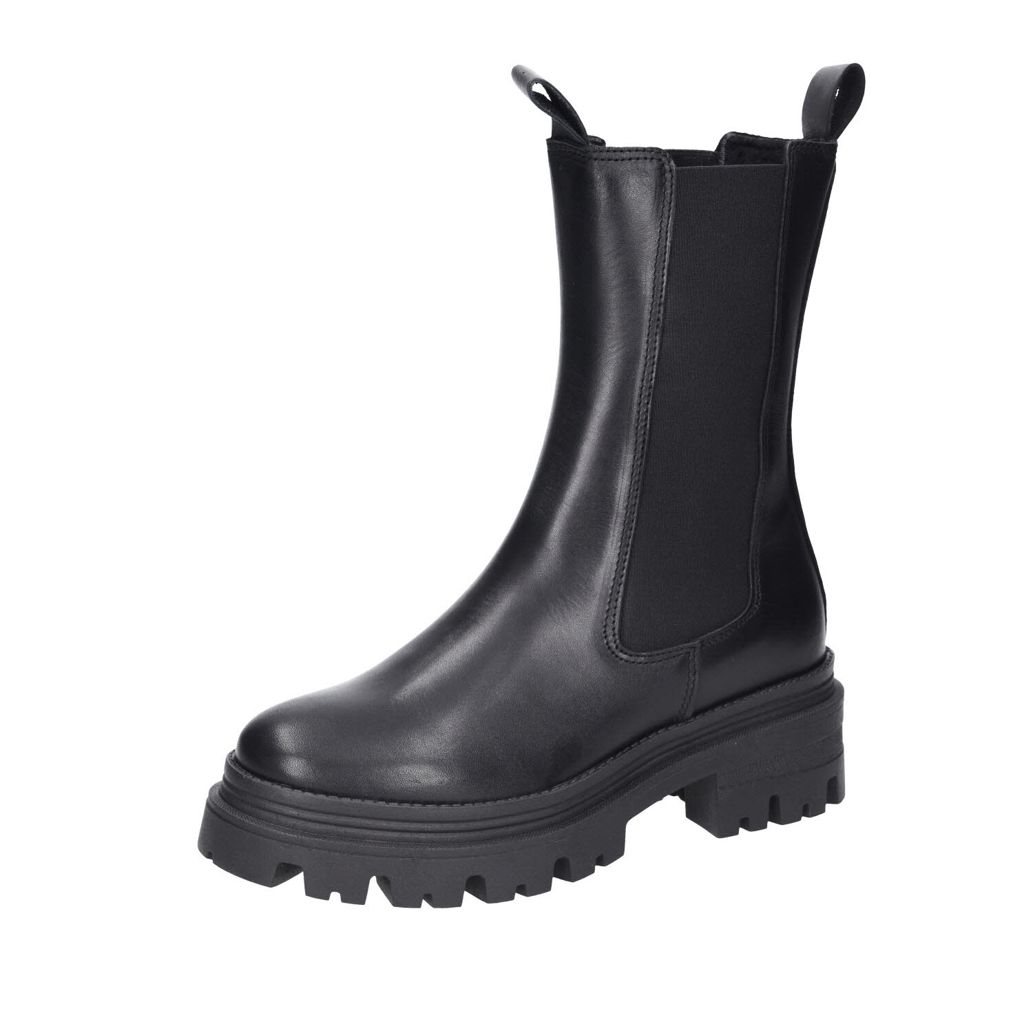 Tamaris High Chelsea Boots Black Leder schwarz