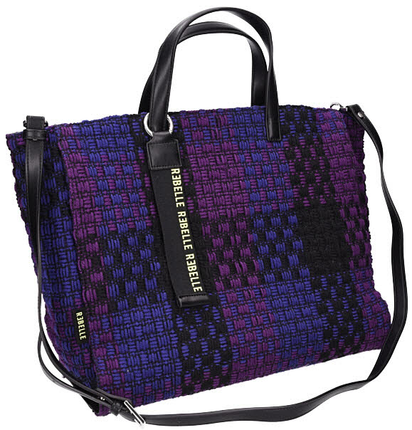 REBELLE Ashanti Shopper S Checked Wire Violet violett