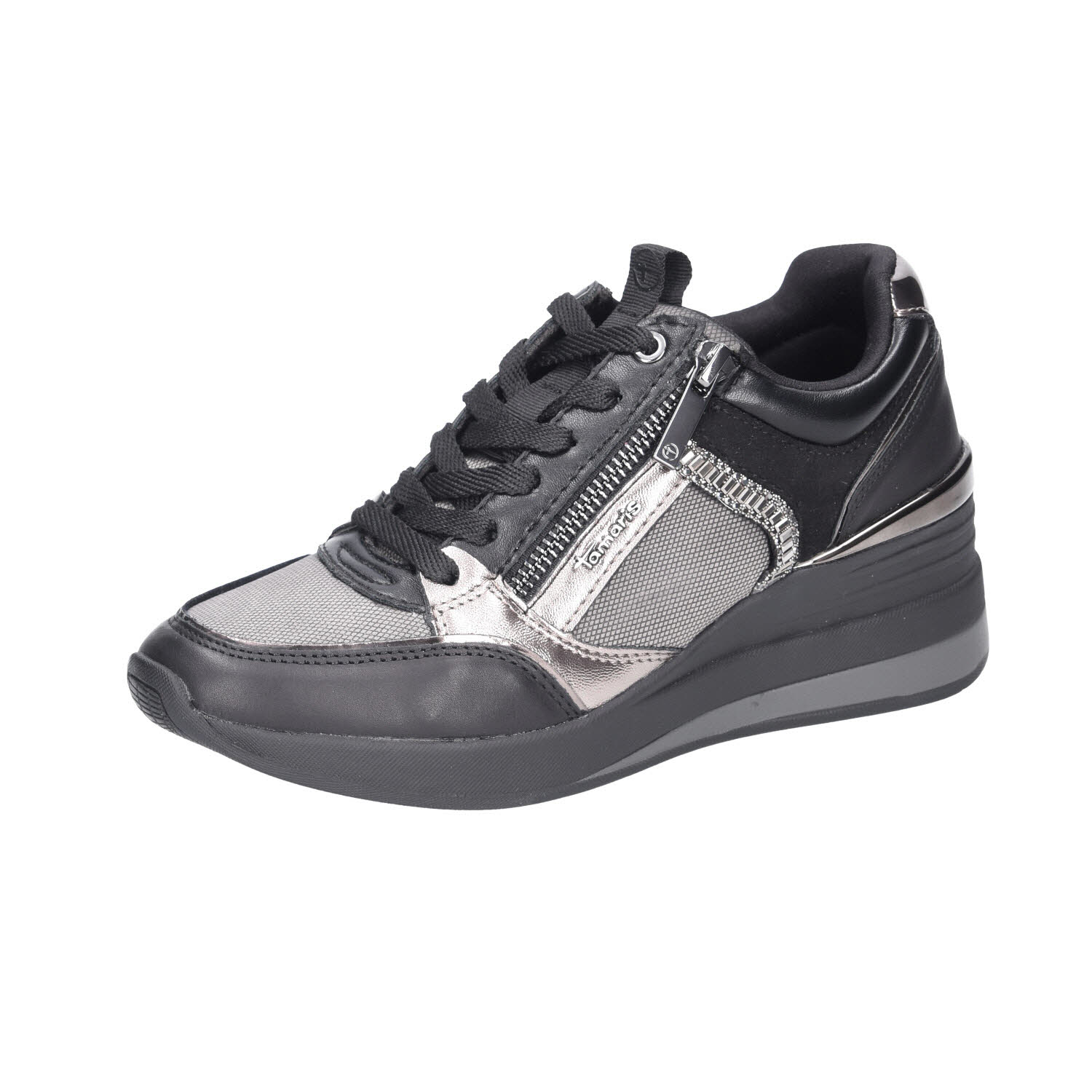 Tamaris Women Lace-up Anthracite grau