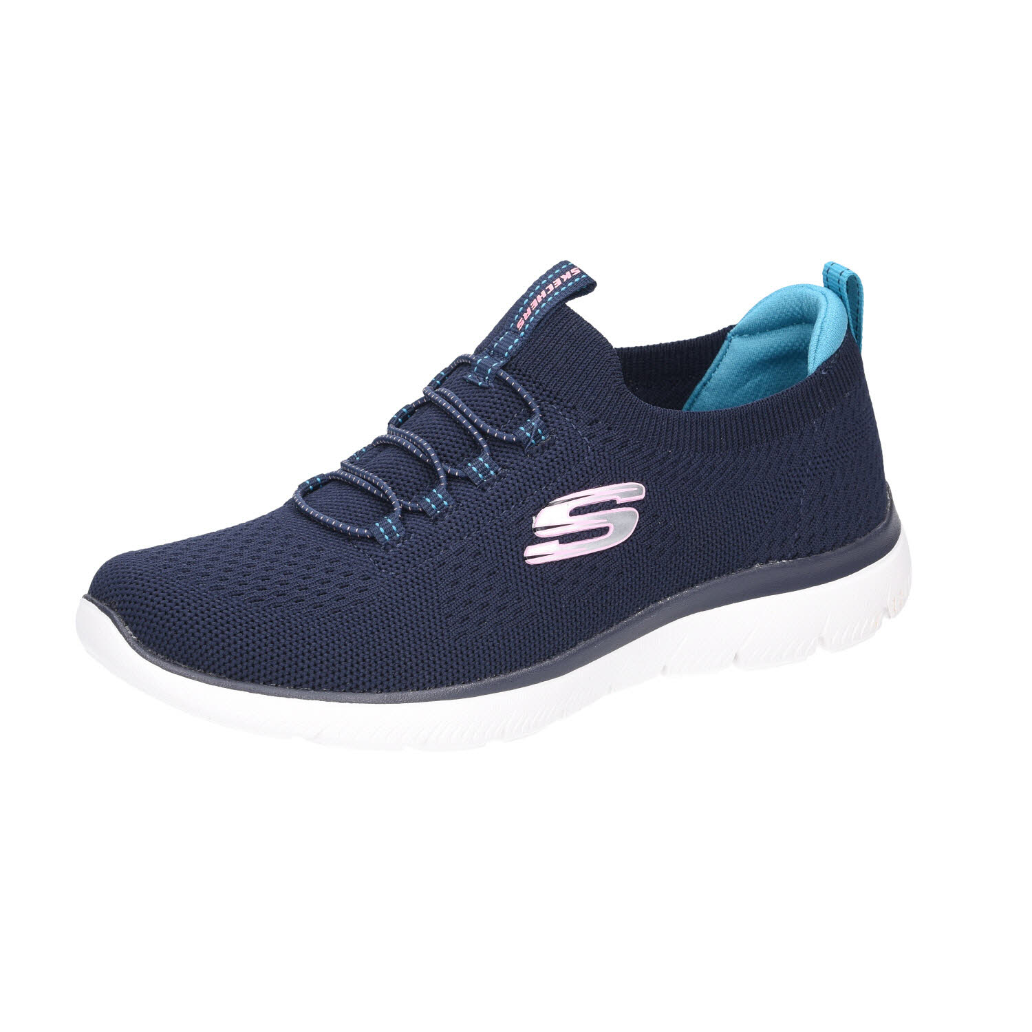 Skechers SUMMITS SUMMER BLUSHMesh Bungee Slip O blau