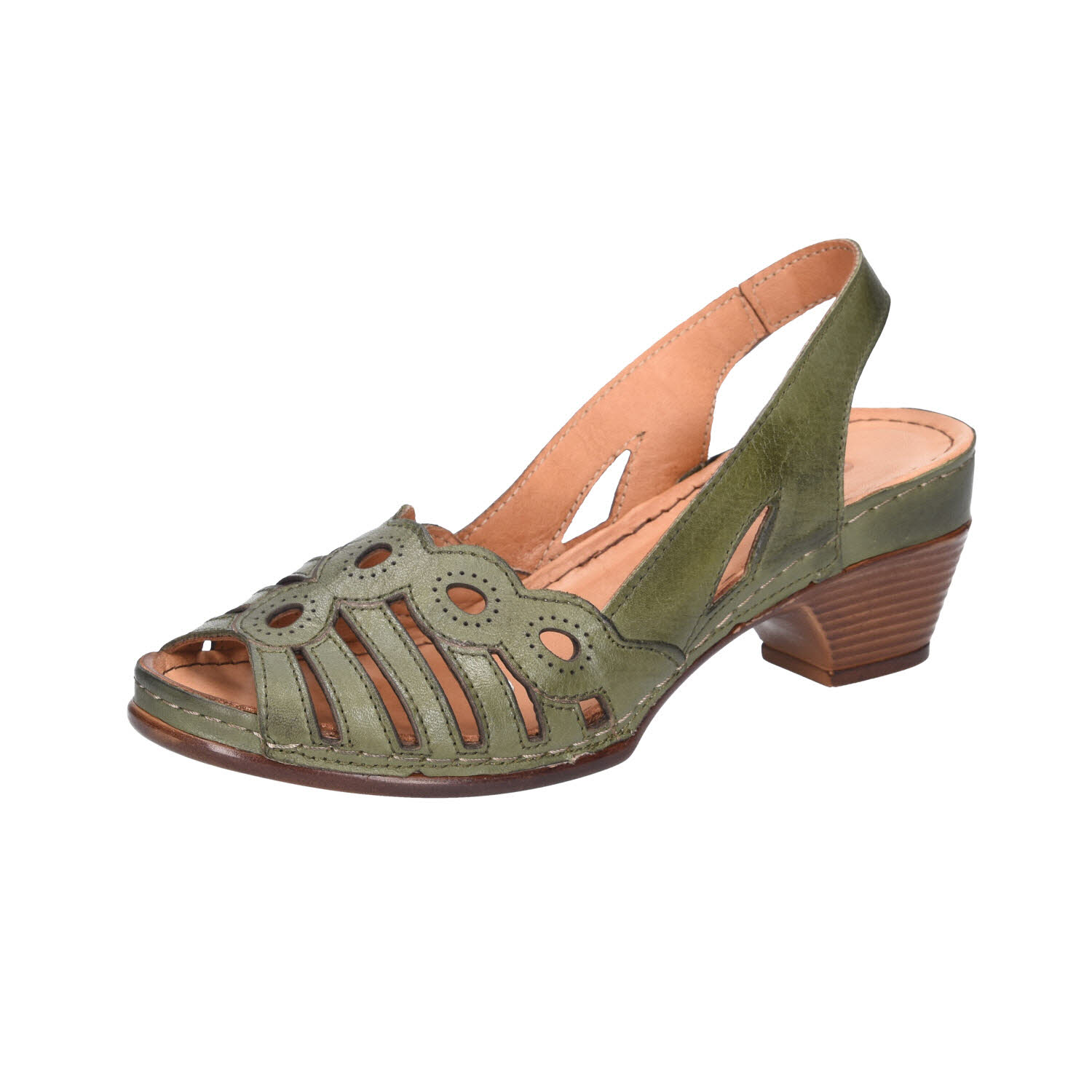 Gemini Mimi Sandalette Blockabsatz grün