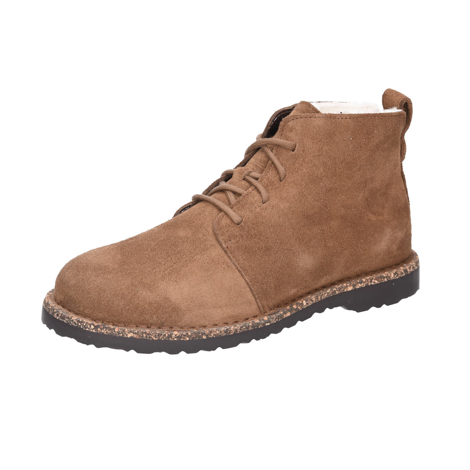 Birkenstock Uppsala Chukka Shearling Suede Leather braun Bikenst normal