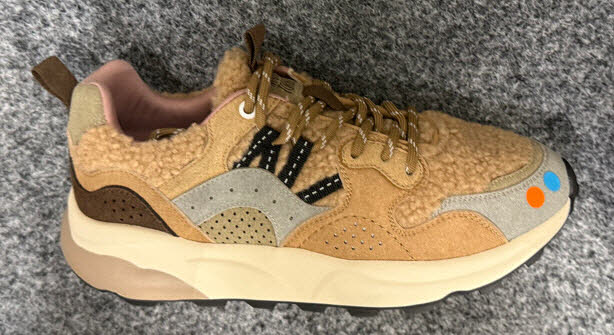 MARY & Co. Sneaker Camel Teddy Suede beige