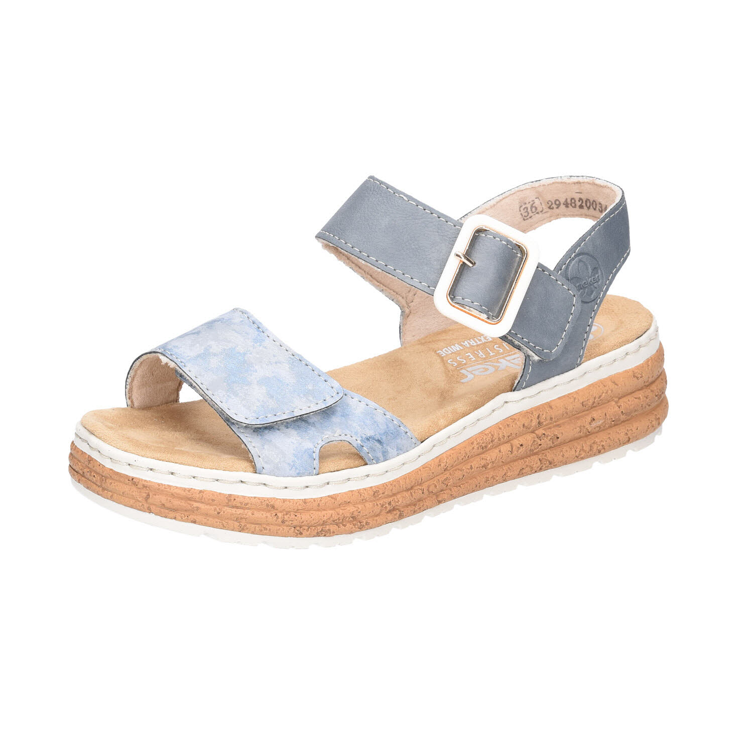 Sandalen Weite H Blau Sandalette Weite H