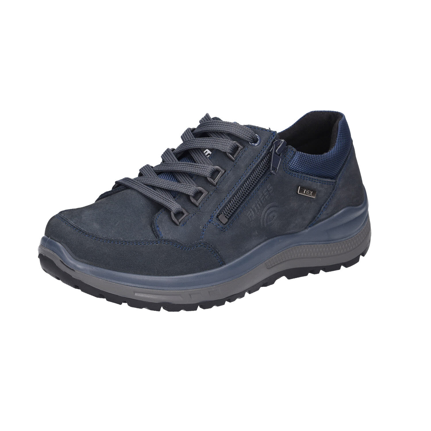 G-Comfort Halbschuh Nubuk Navy Weit blau