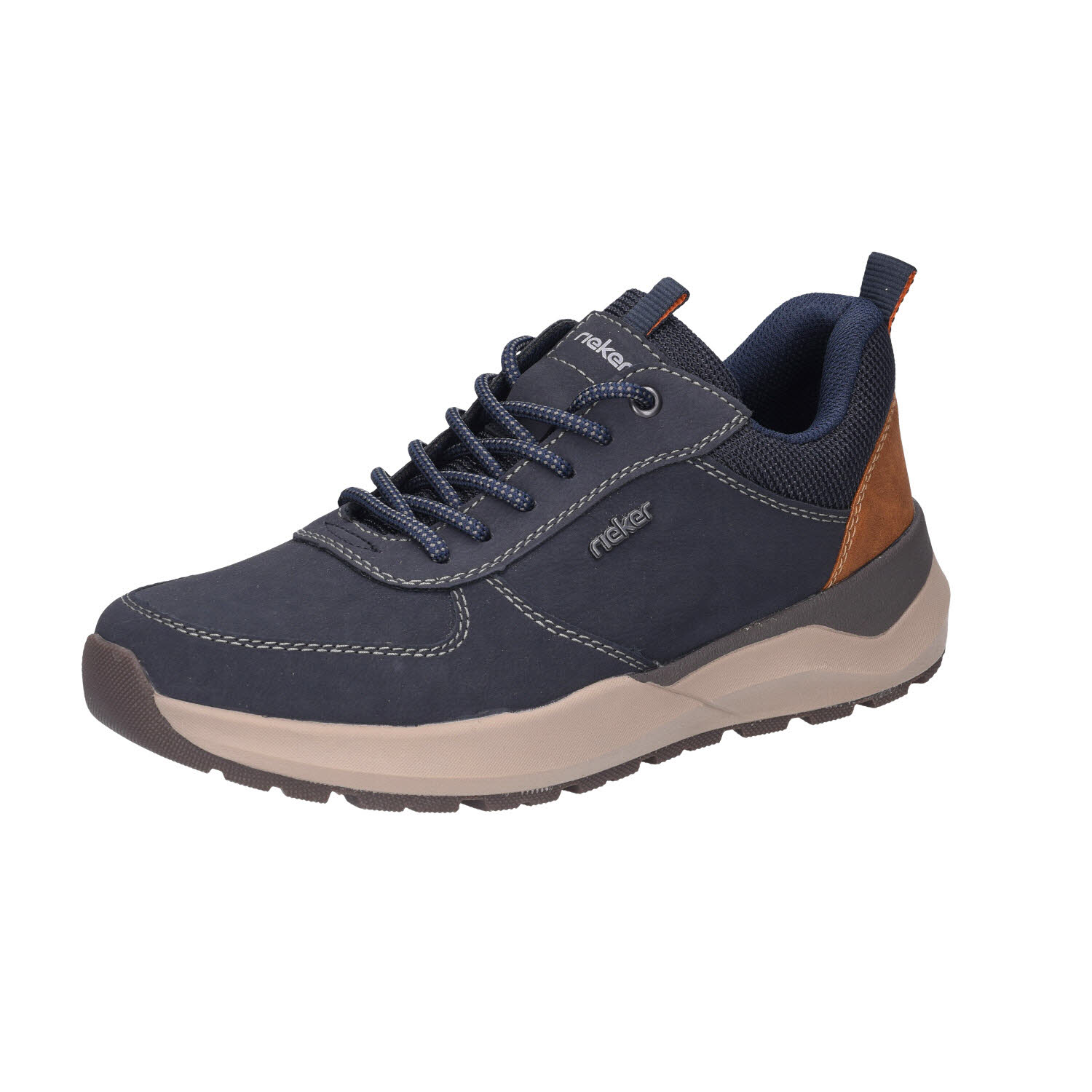 Rieker Herren Halbschuhe blau Weite H