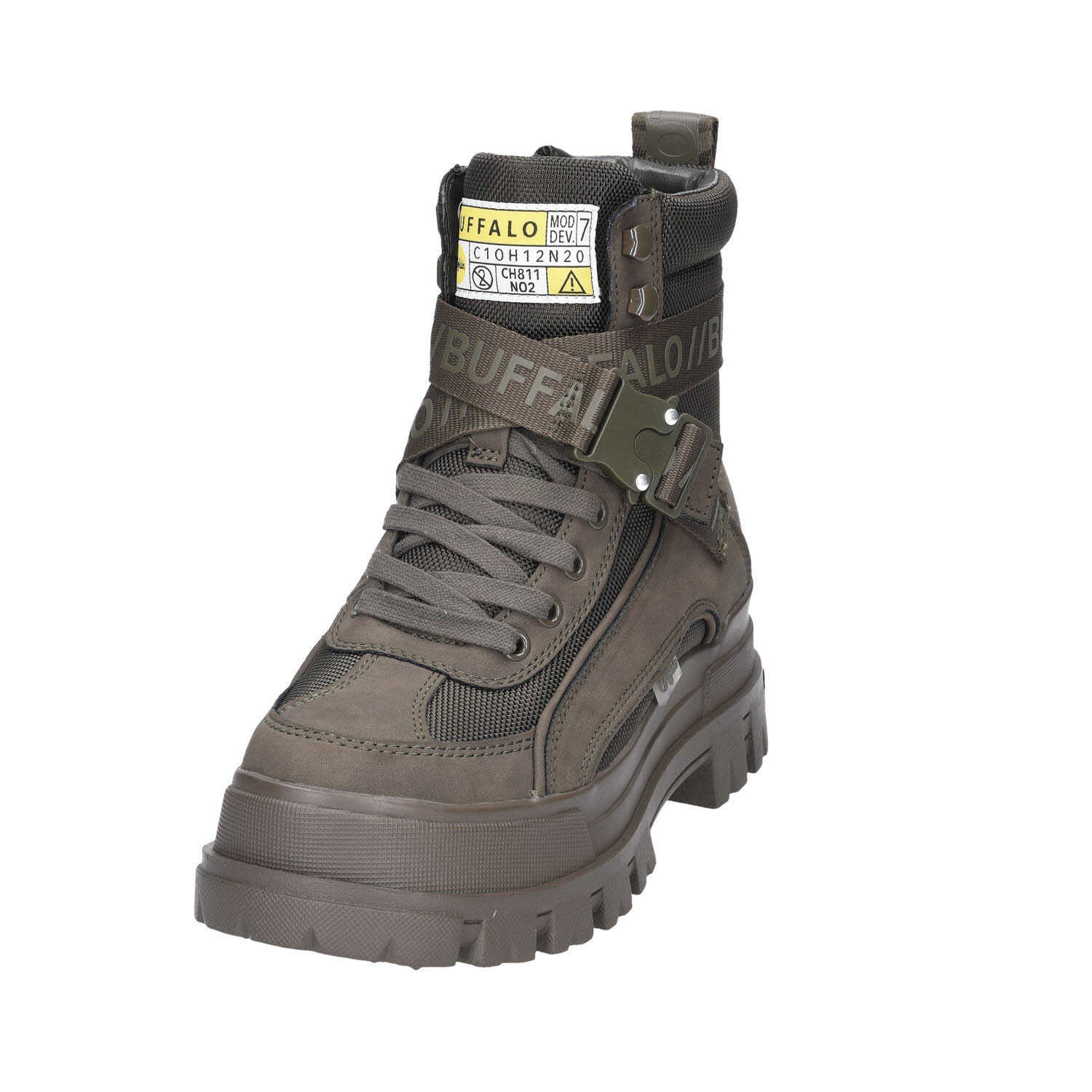 Buffalo ASPHA COM1 LACEUP MID - VEGAN,KHAKI grün Bild 3