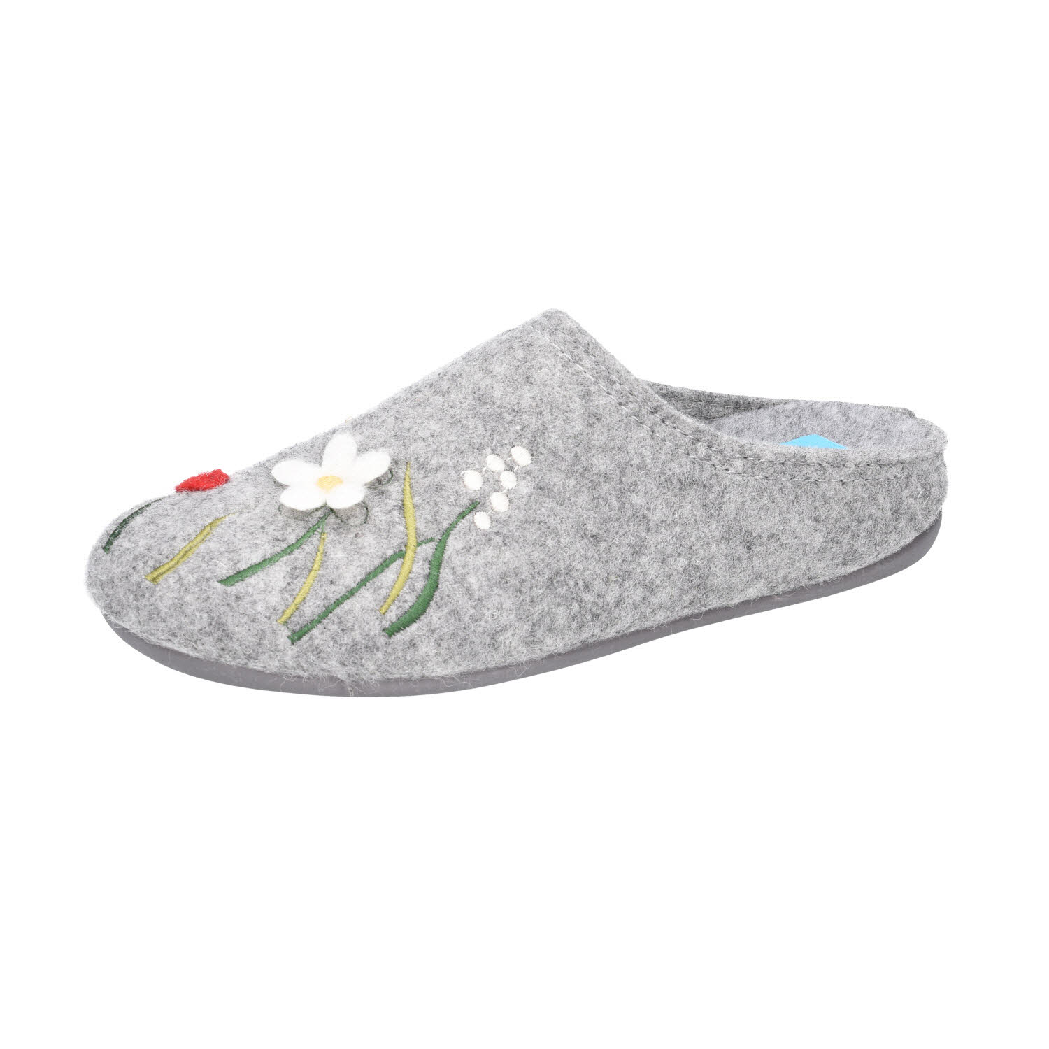 Florett Dalia Pantoffel grau Weite G