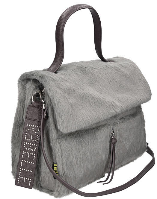 REBELLE Clio Satchel Bag L Softly Fur Octanium mehrfarbig