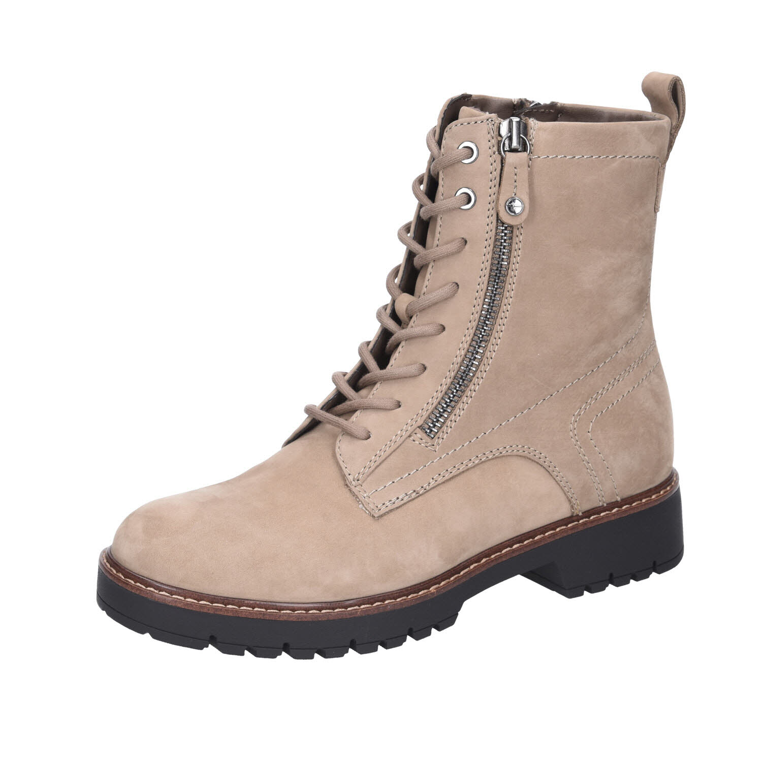 Tamaris Boots Nubuk Taupe beige