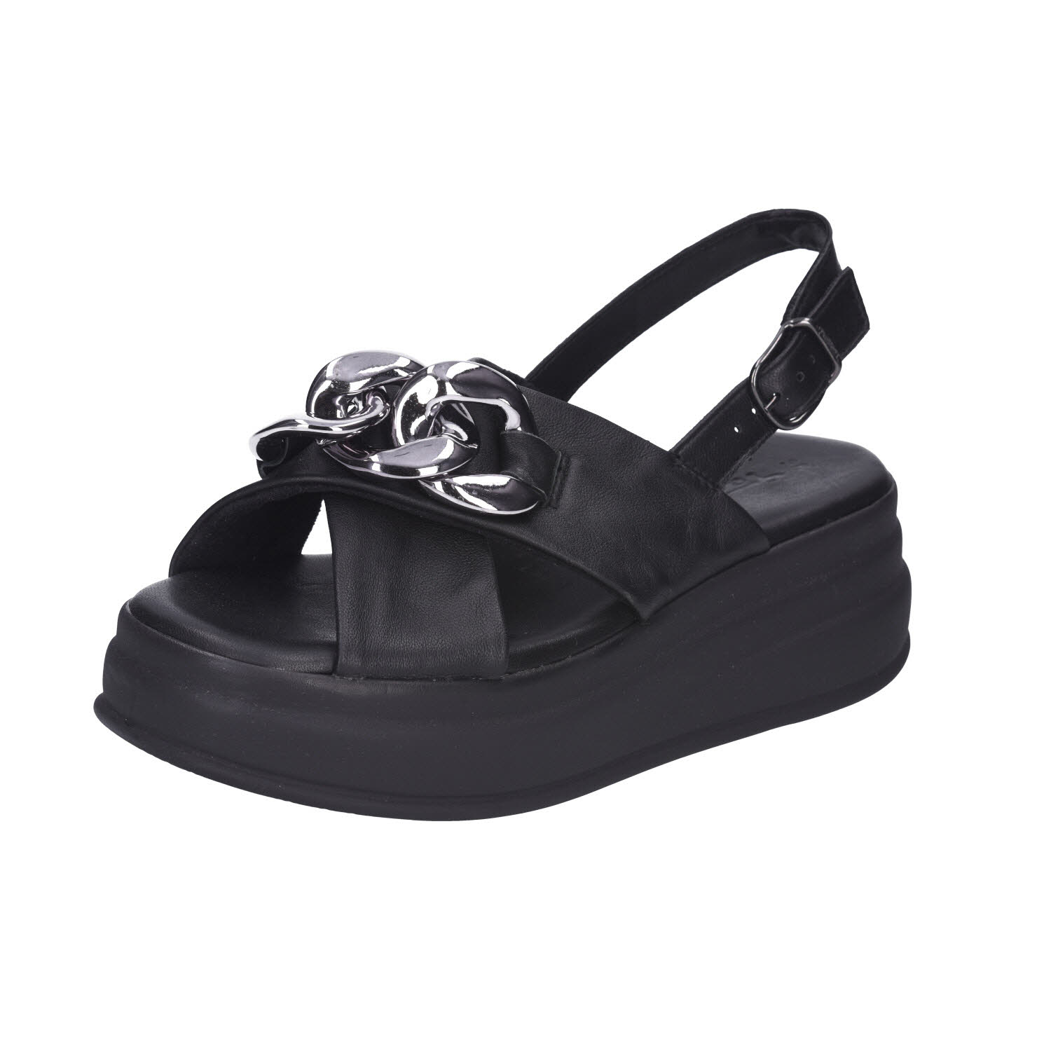 Tamaris Platform Sandals Black Leather schwarz