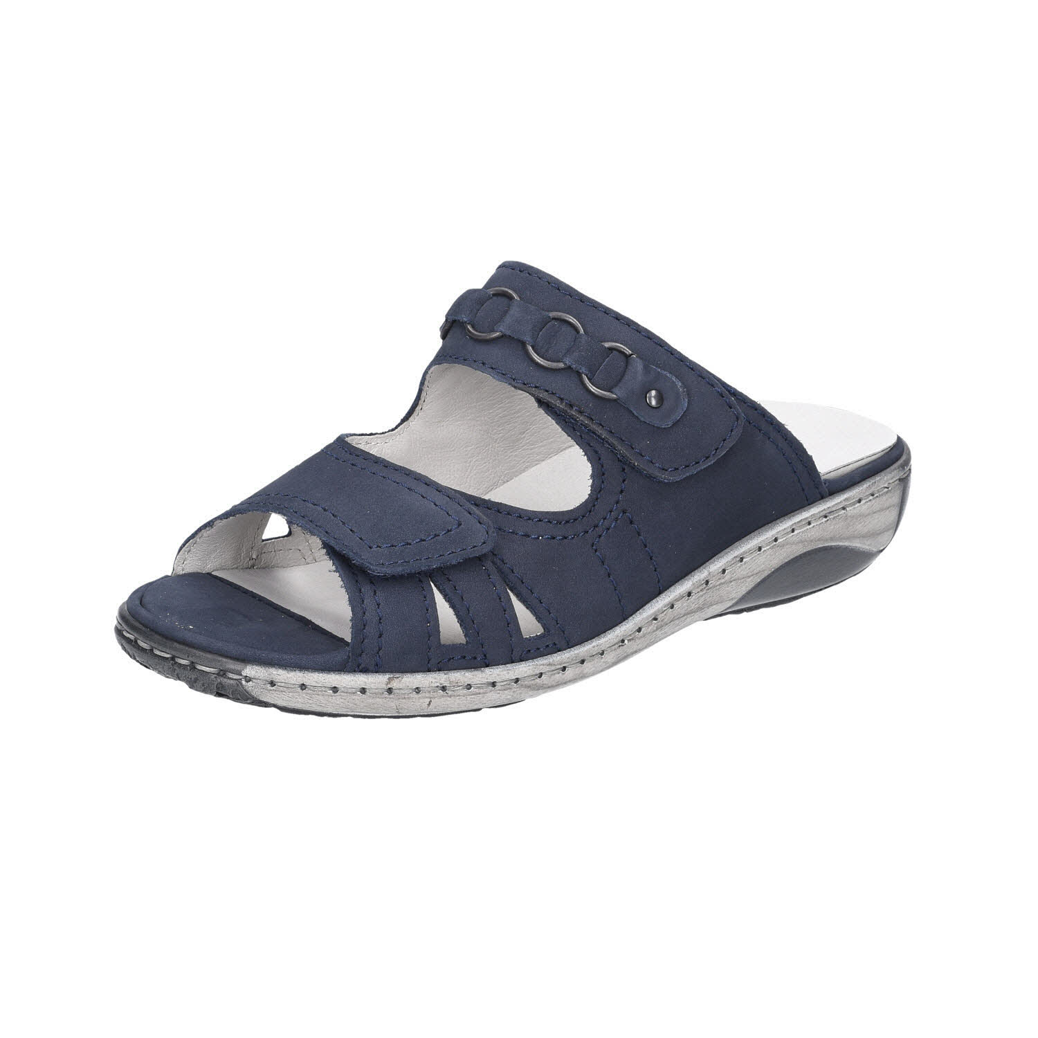 Waldläufer Garda Marine Klett blau Weite G