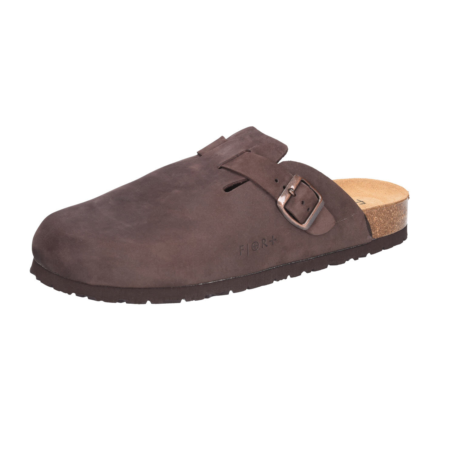 Idana Clogs Leder Dark Brown braun