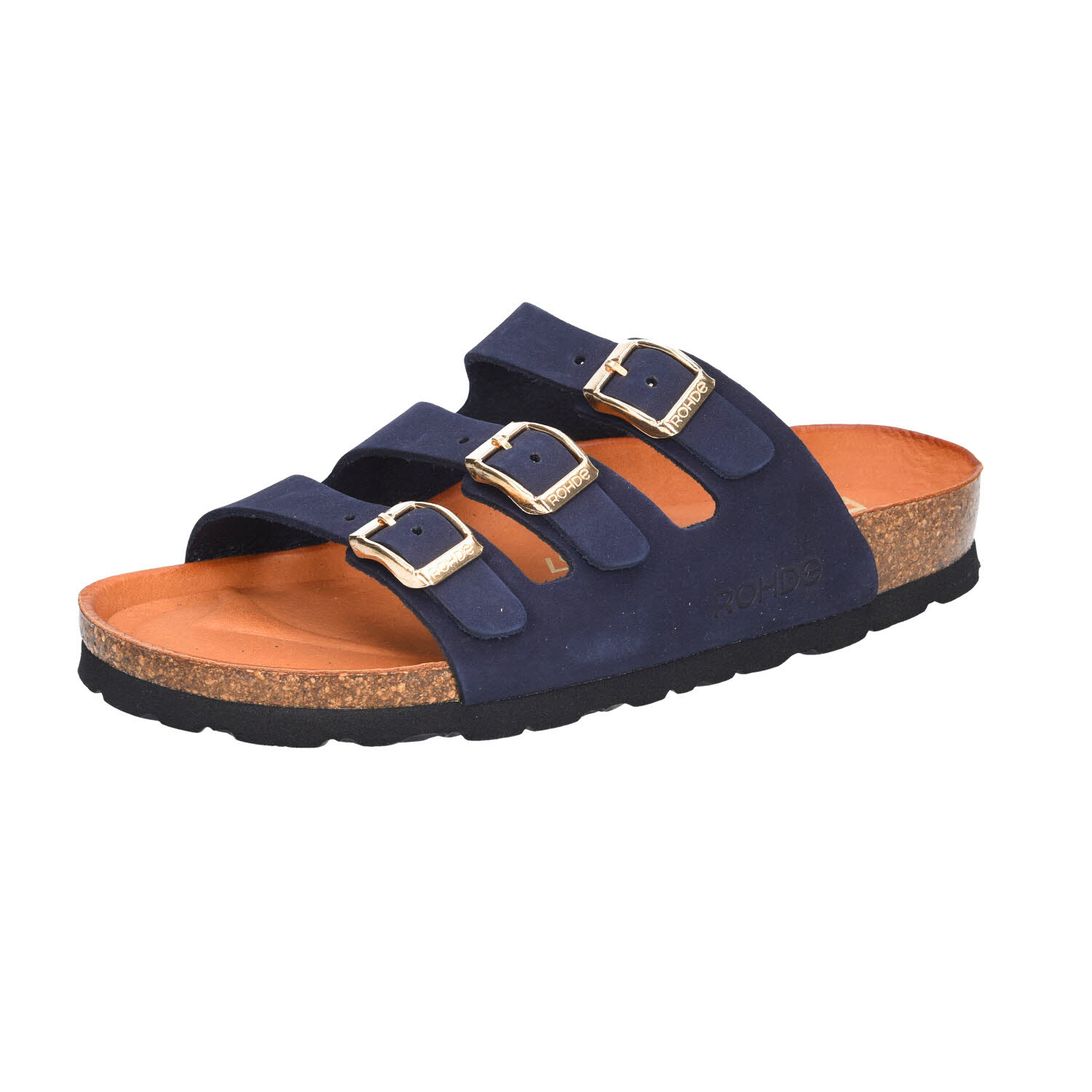 Rohde Alba Nubuk Blue/Gold blau Weite G