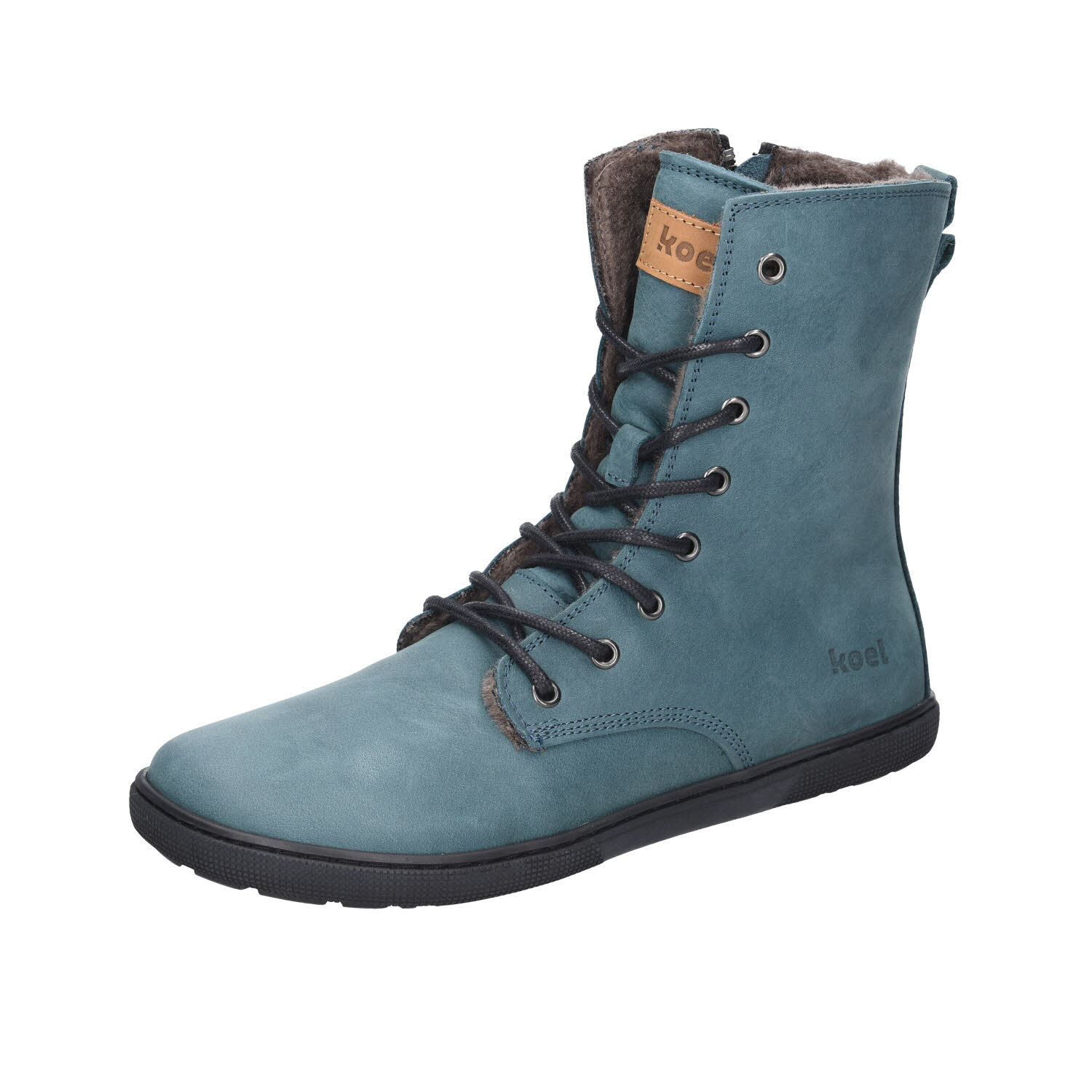 Koel Bernardo Lammfell Hydro Nubuk Barfuss türkis