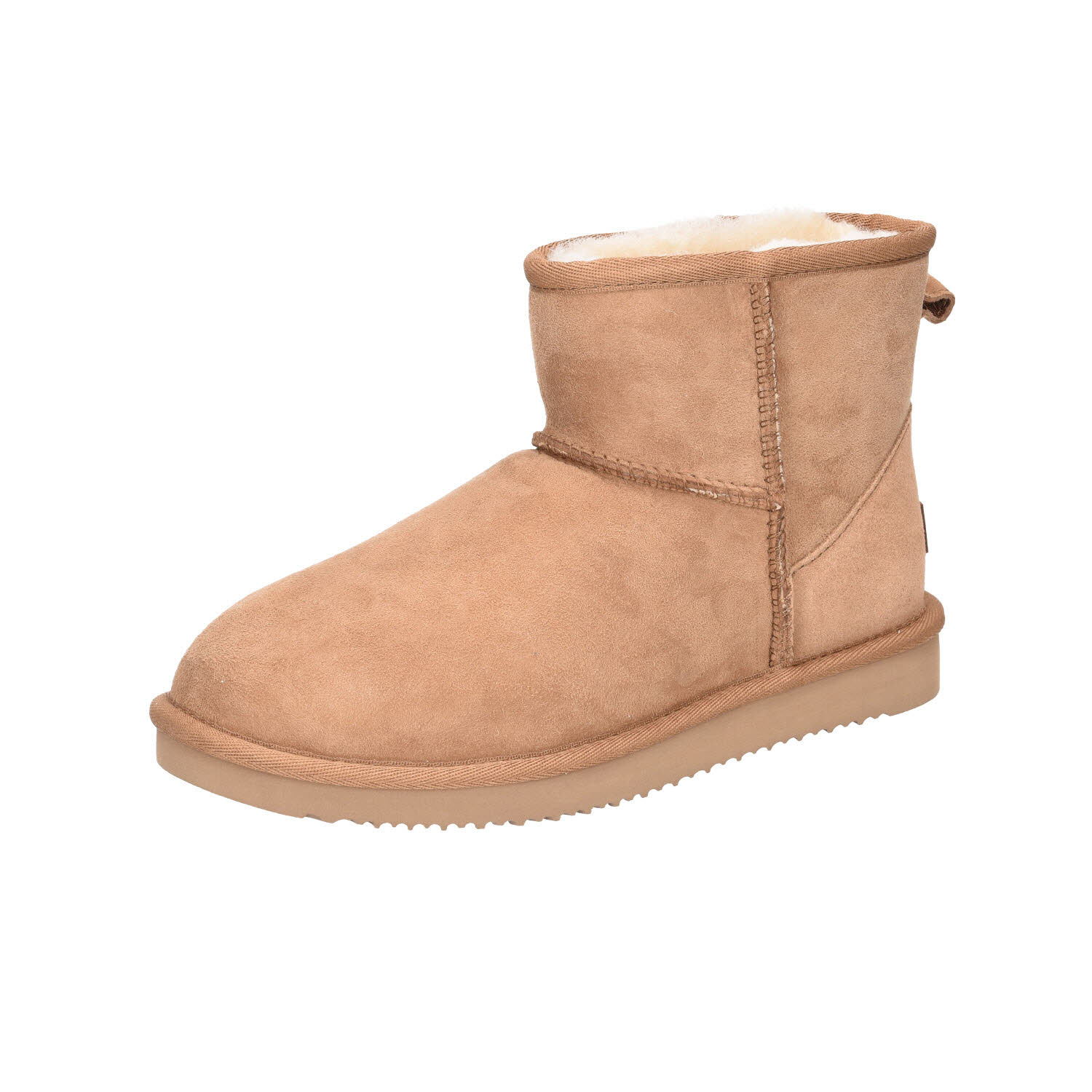 MARY & Co. Lammfell Boots Chestnut braun