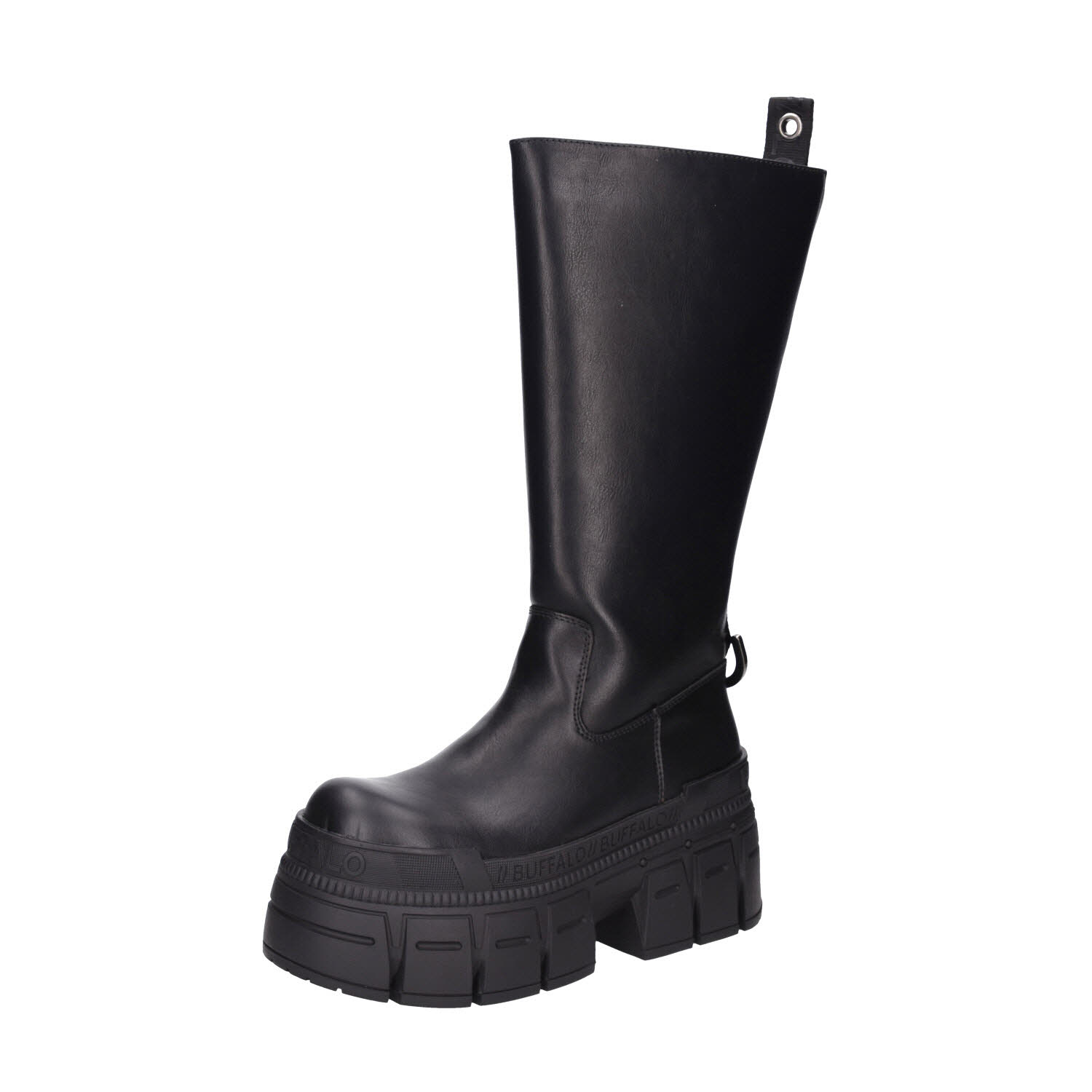 Buffalo Gospher Pull-On High Vegan Nappa Black schwarz