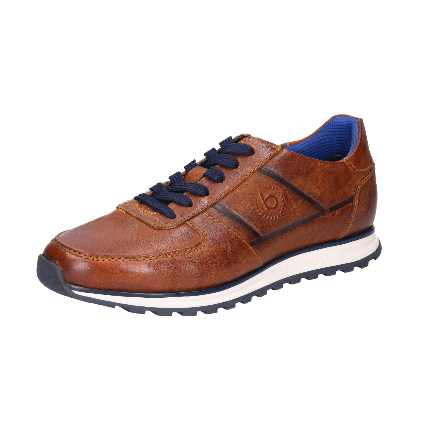 Bugatti Sneaker Leder Cognac braun