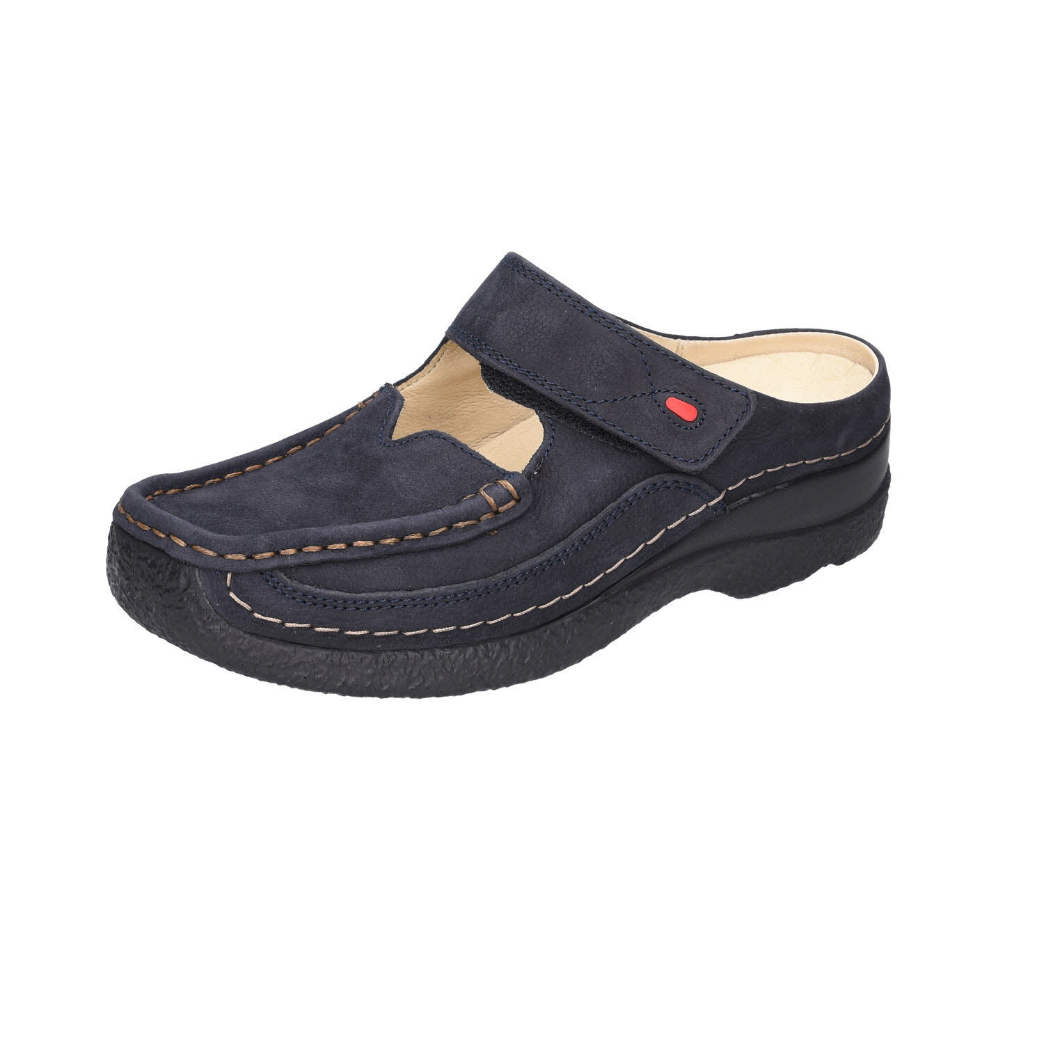 Wolky Roll Slipper Antique Nubuk Blue blau