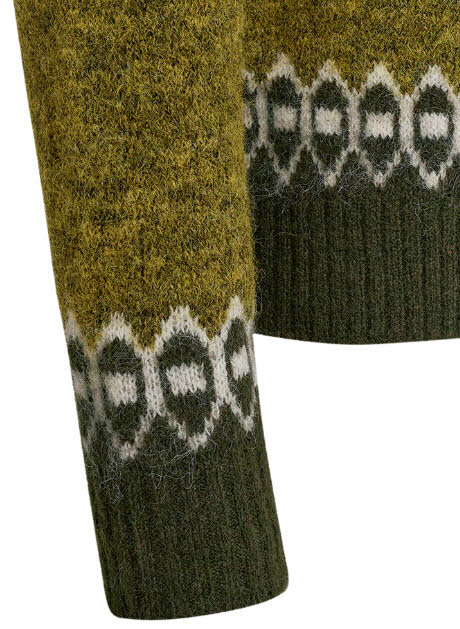FREE/QUENT Novala Pullover Moonbeam Kombu Green grün Bild 3
