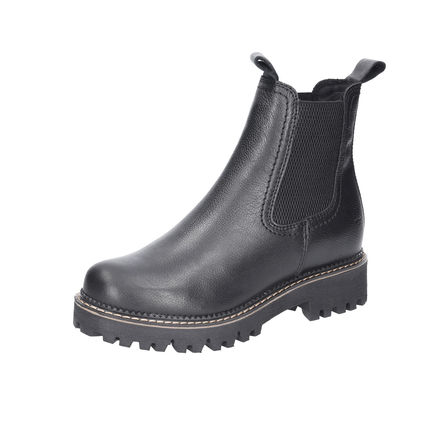 Tamaris Chelsea Boots Black Leather schwarz