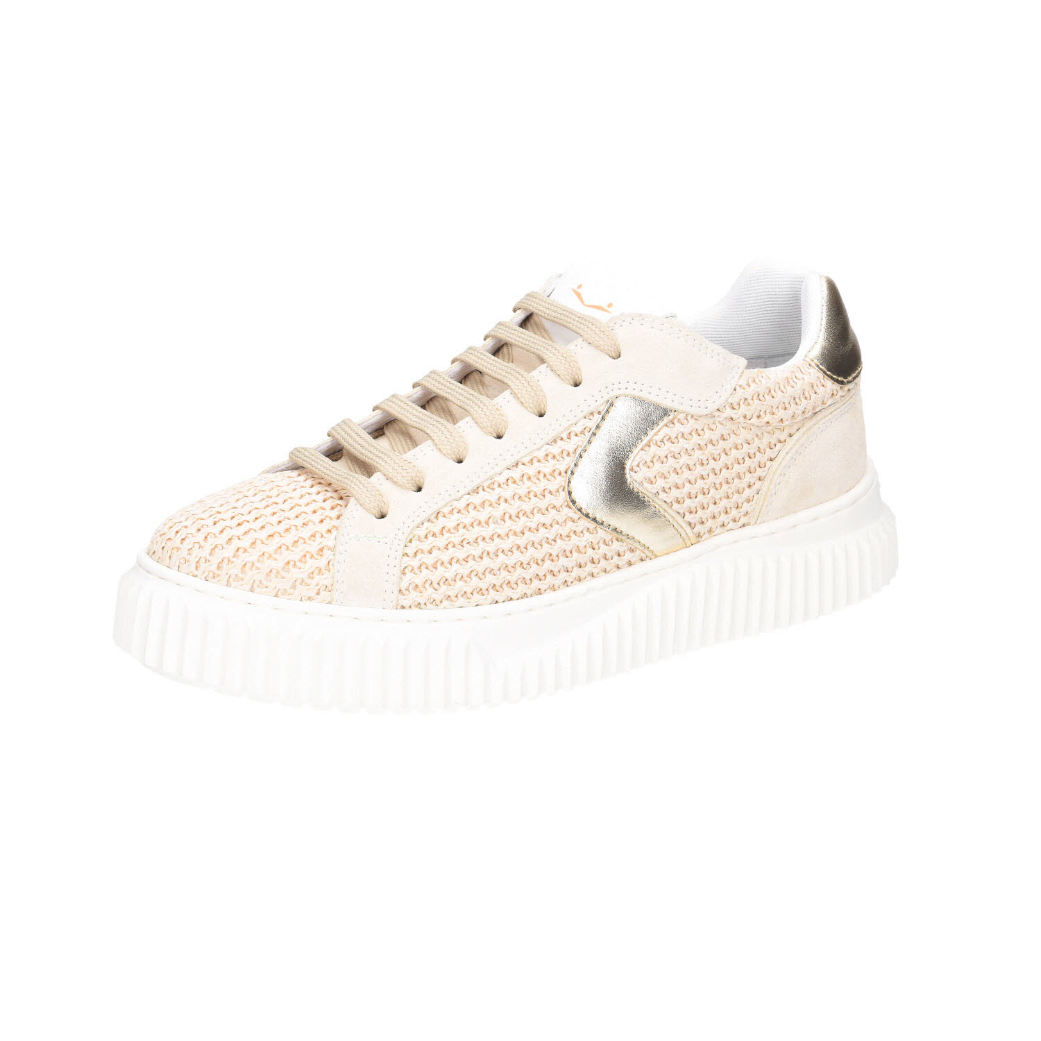 Voile Blanche Lipari Sneaker Rafia/Suede Offwhite beige