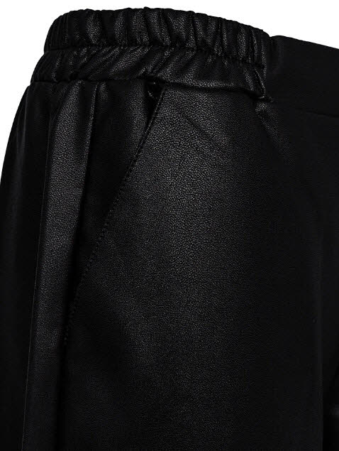 FREE/QUENT Veggy Pants Faux Leather Black schwarz Bild 3