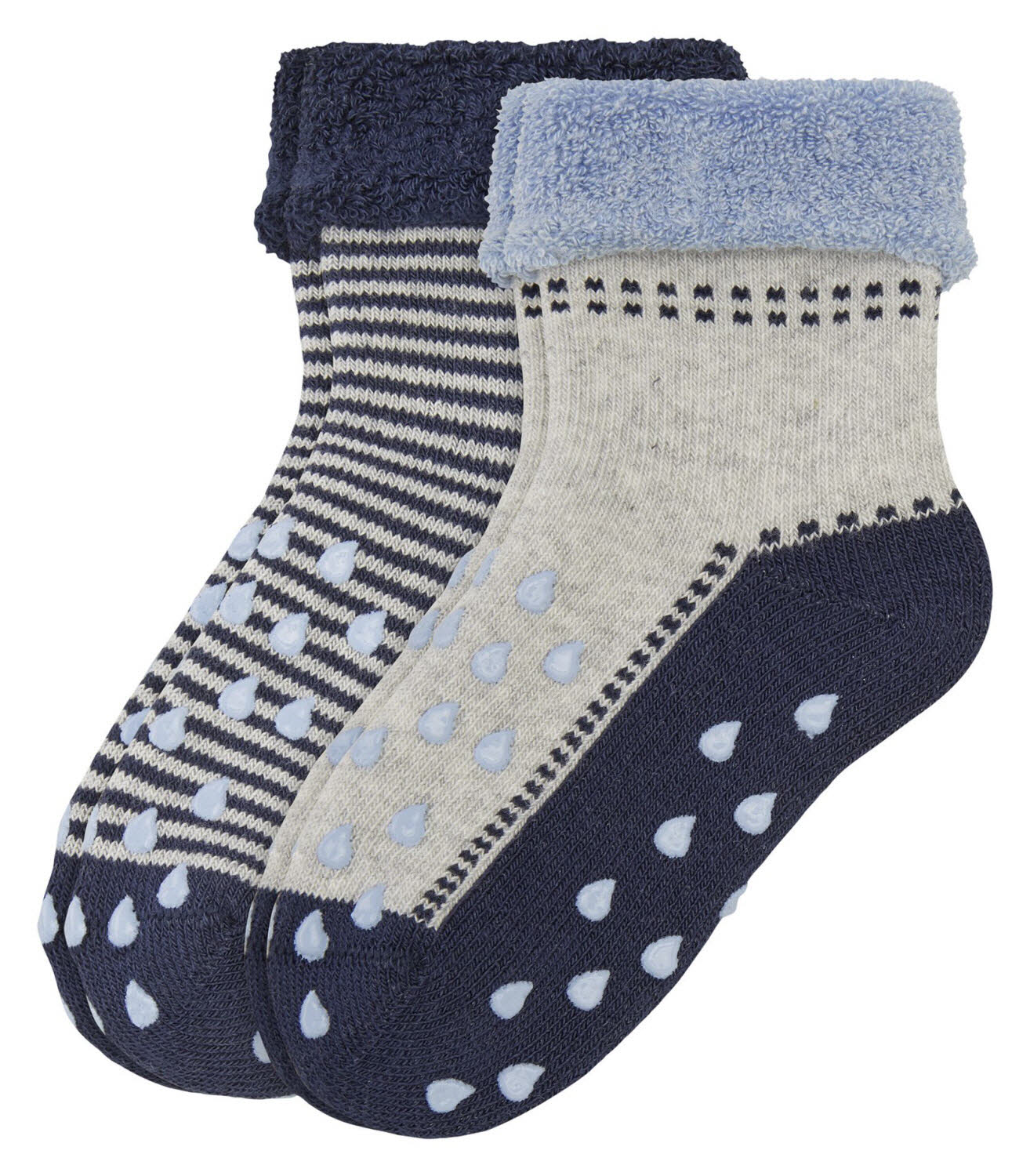 Camano Baby Crawling Socks ABS Blue