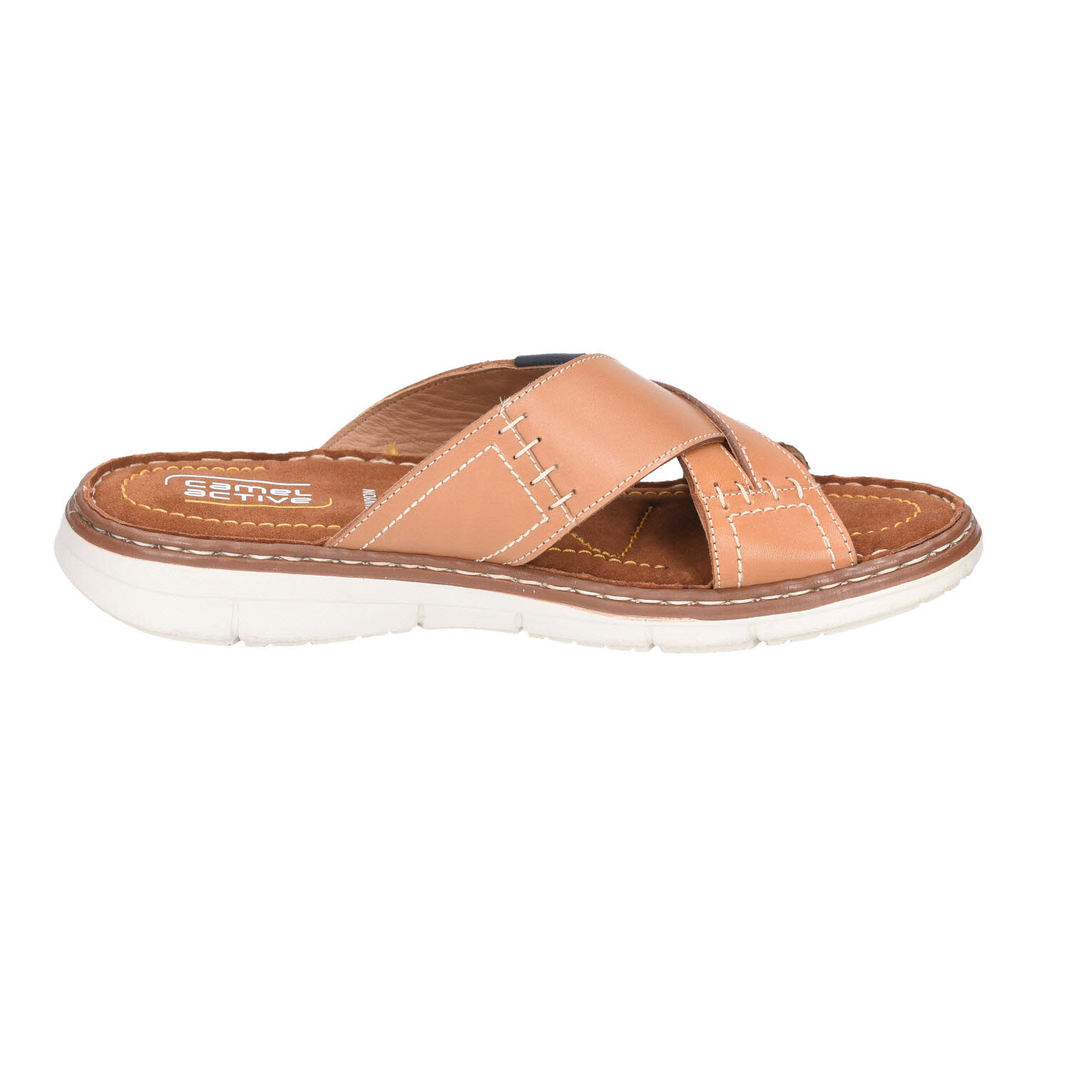 camel active Pantolette Cognac/Blau braun Bild 4