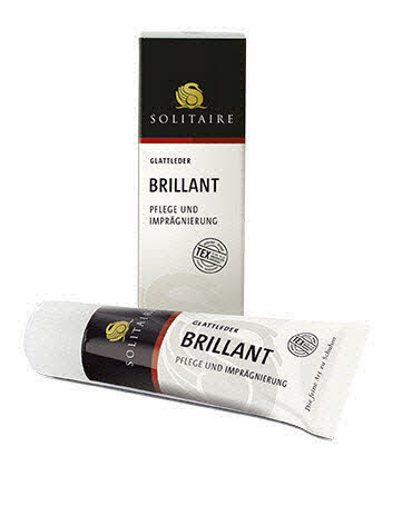 Solitaire Glattlederpflege hellbraun 75ml Bild 1