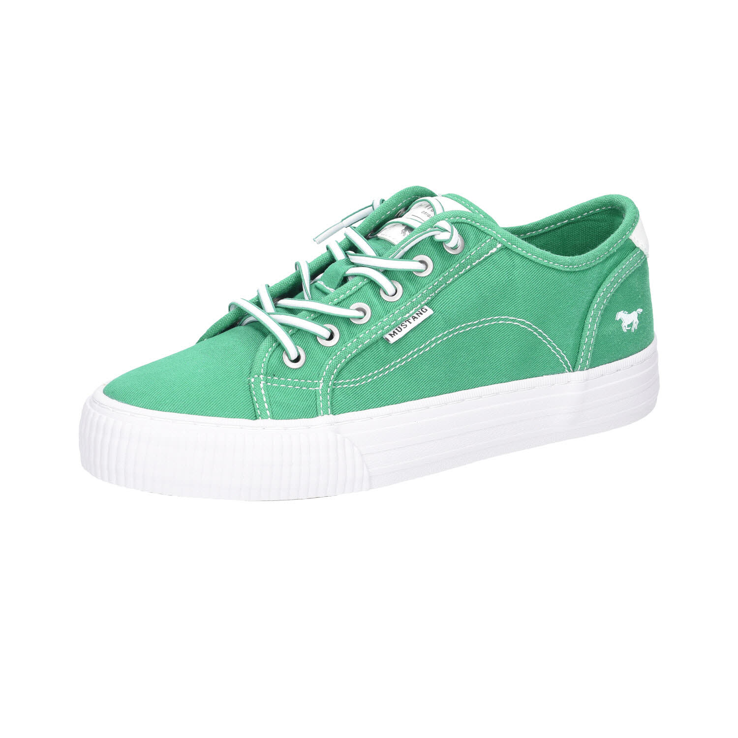 Mustang Leinen Sneaker Green grün