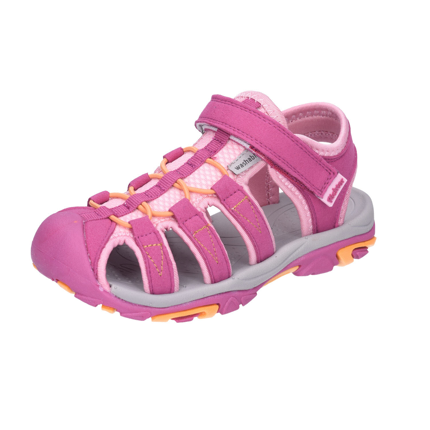 Richter Kinderschuhe Sandale Klett Fuchsia Power pink WMS-Mittel