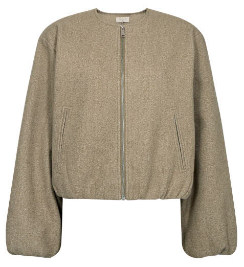 FREE/QUENT Yanna Blouson Ballon Silver Mink beige